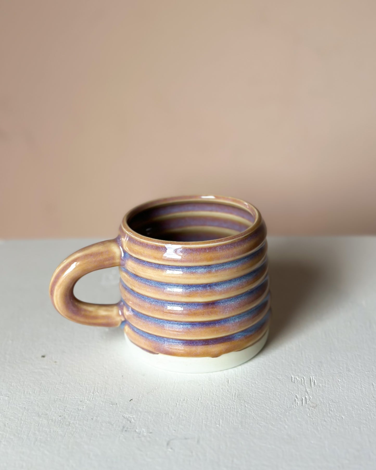 Sunset bubble mug & saucer (2)