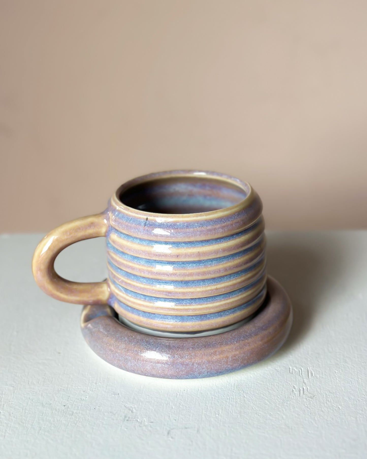 Sunset bubble mug & saucer (4)