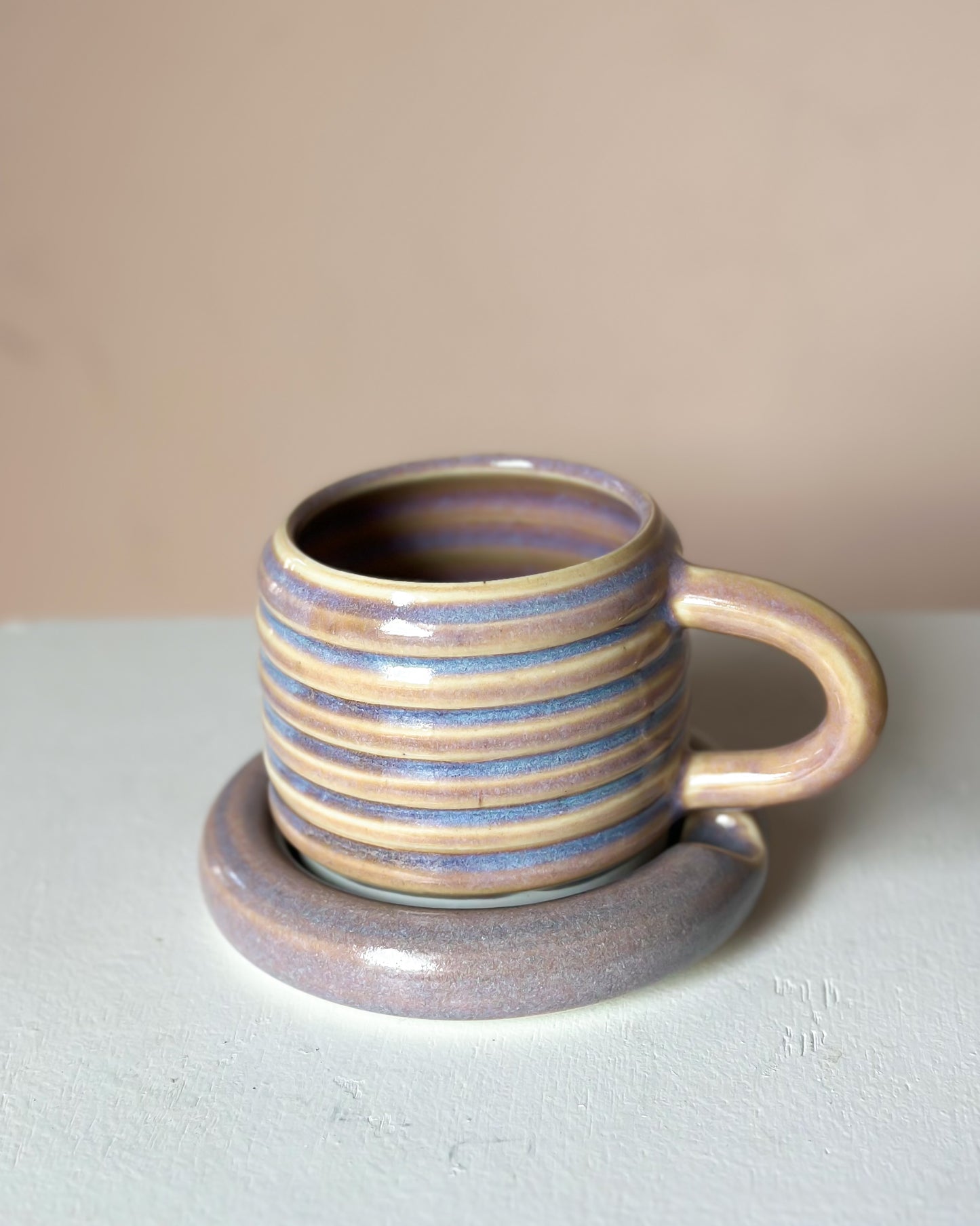 Sunset bubble mug & saucer (4)