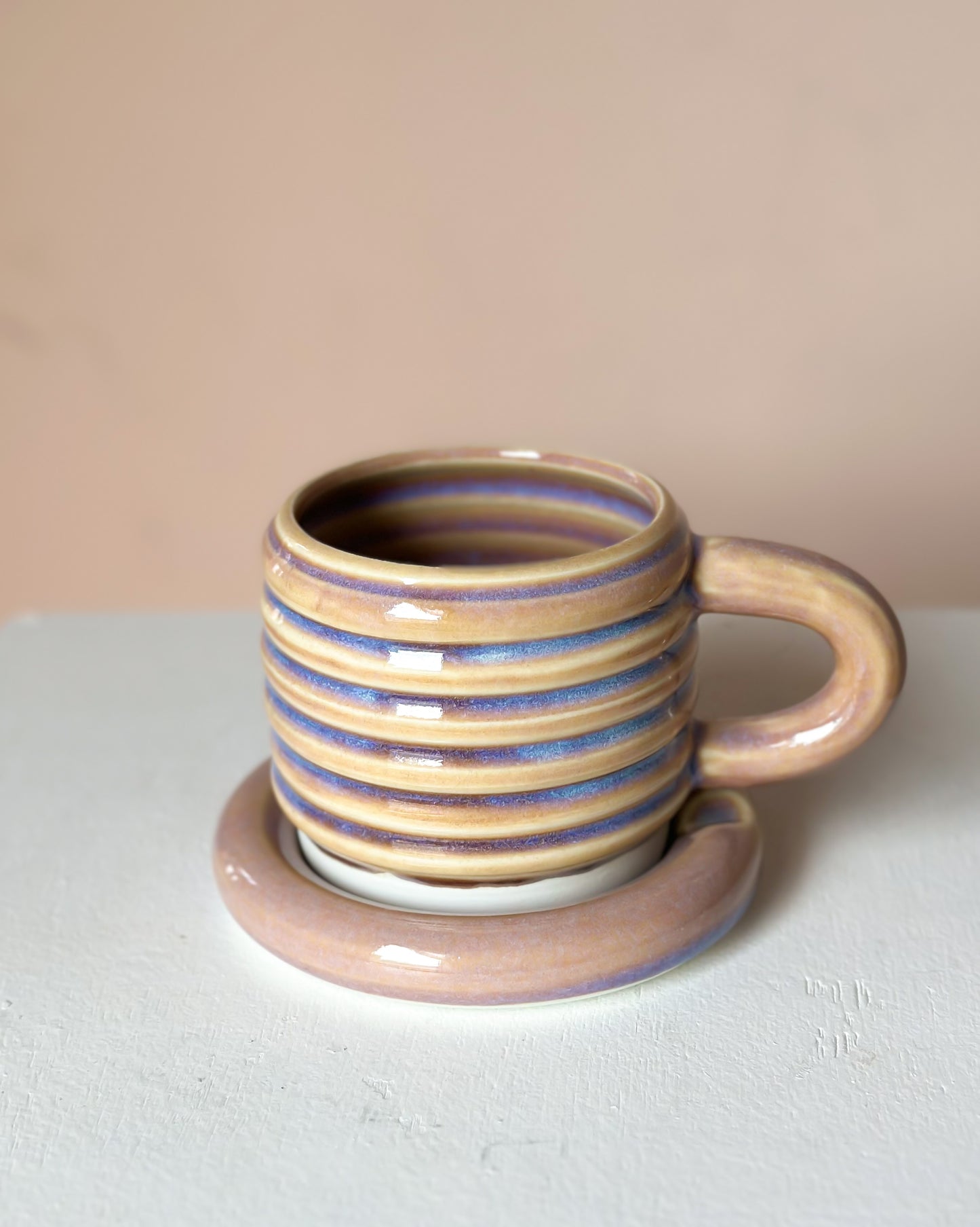 Sunset bubble mug & saucer (5)