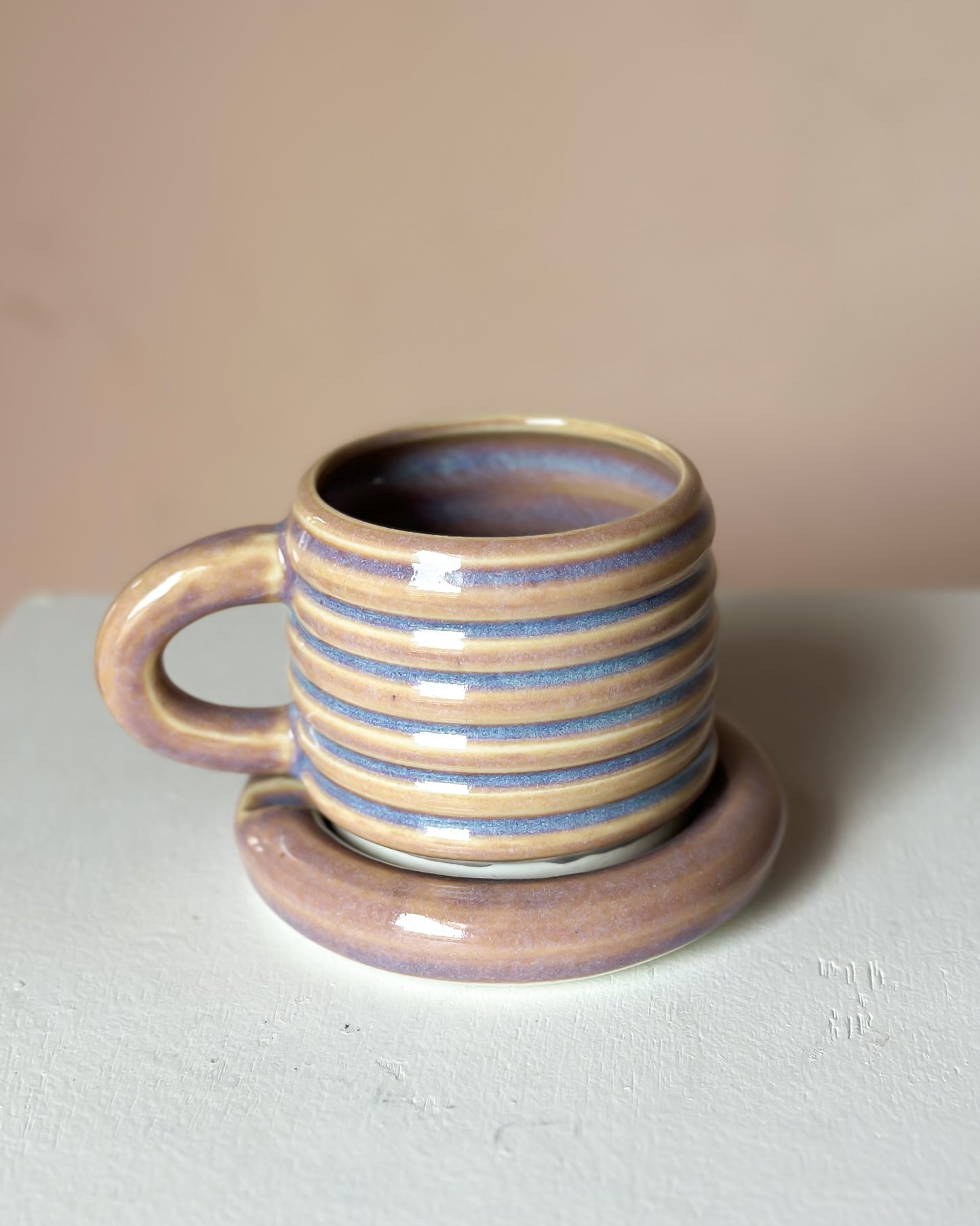 Sunset bubble mug & saucer (7)