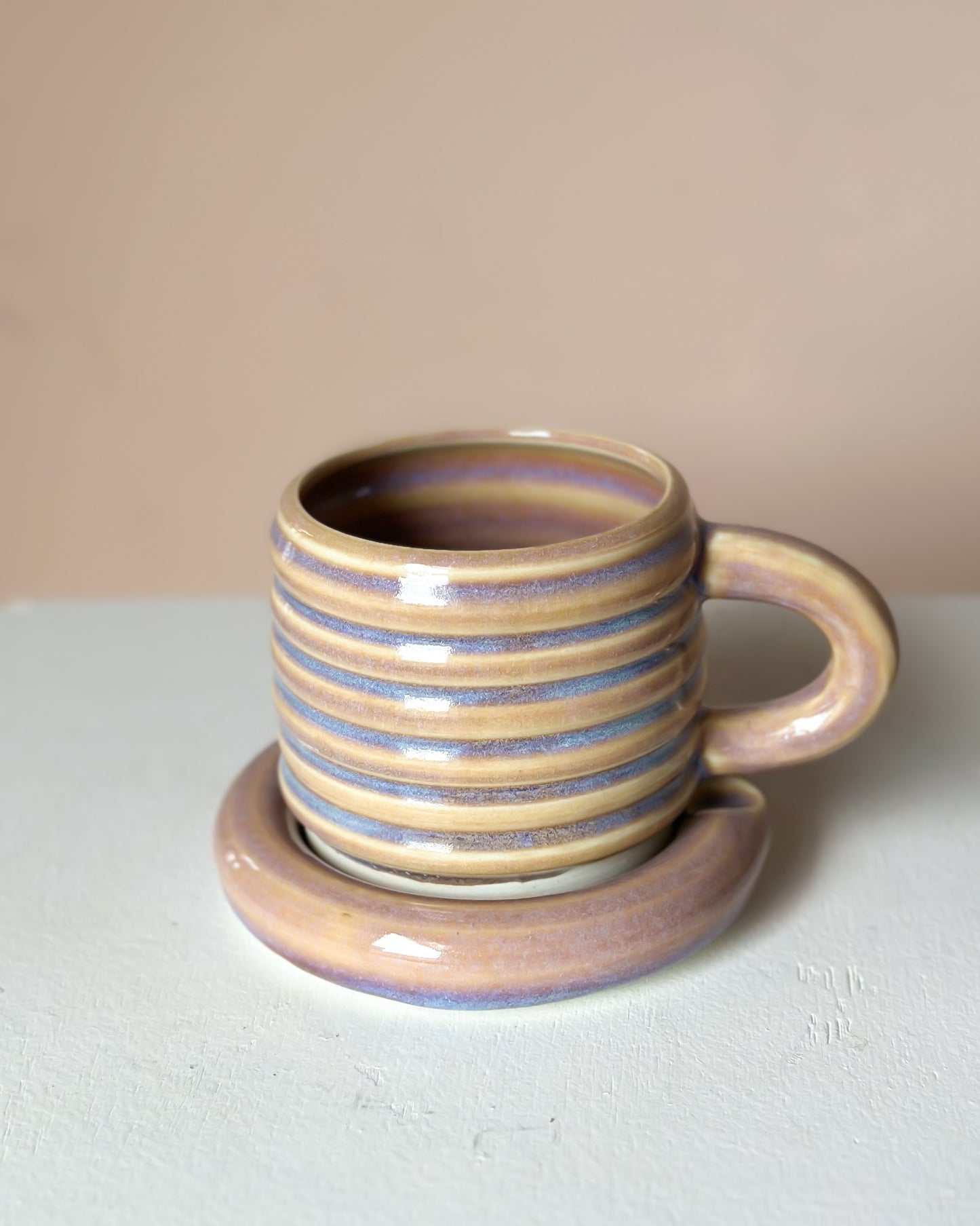 Sunset bubble mug & saucer (7)
