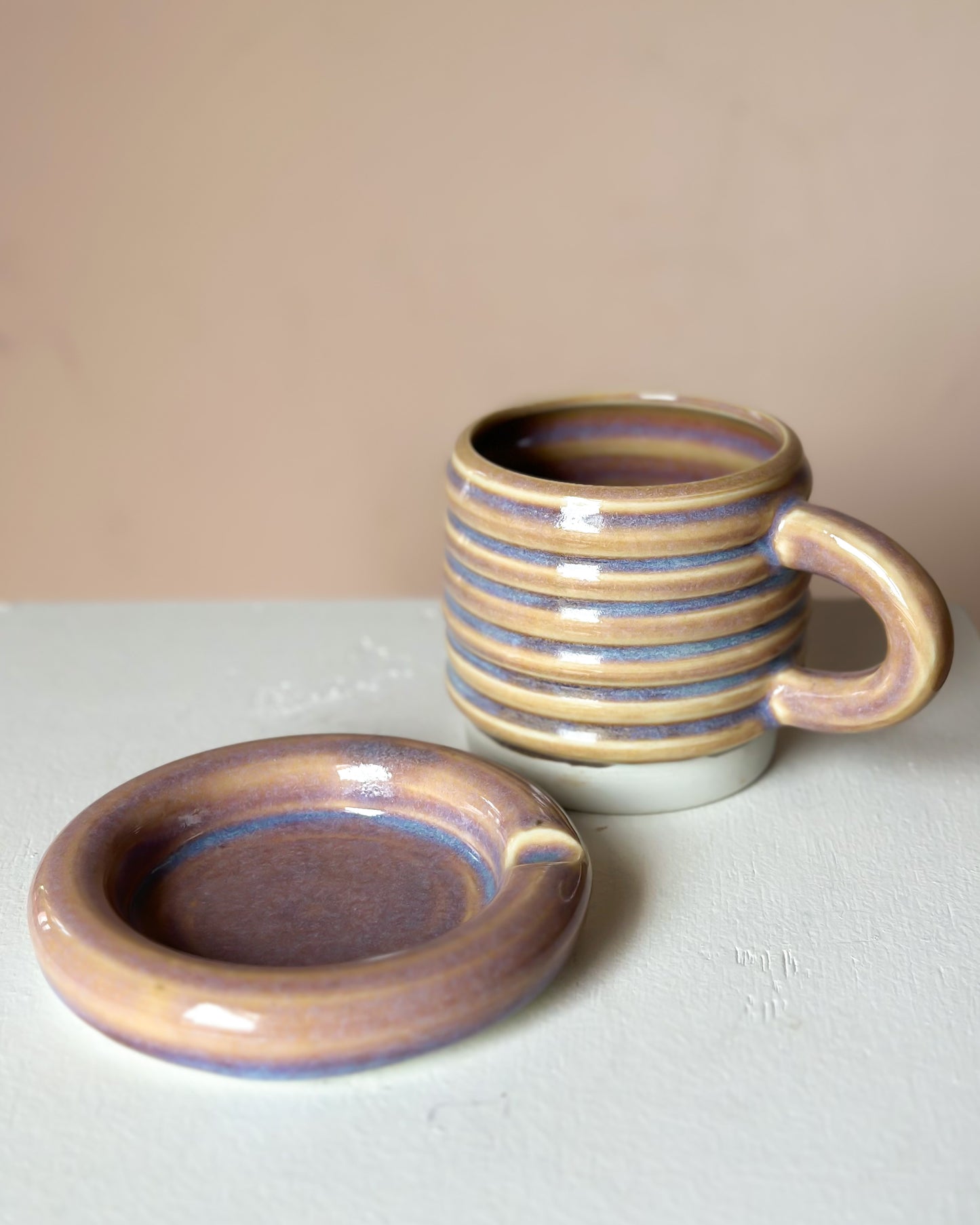 Sunset bubble mug & saucer (7)