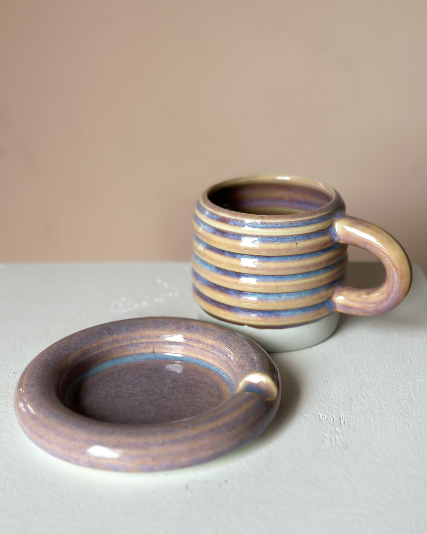 Sunset bubble mug & saucer (8)
