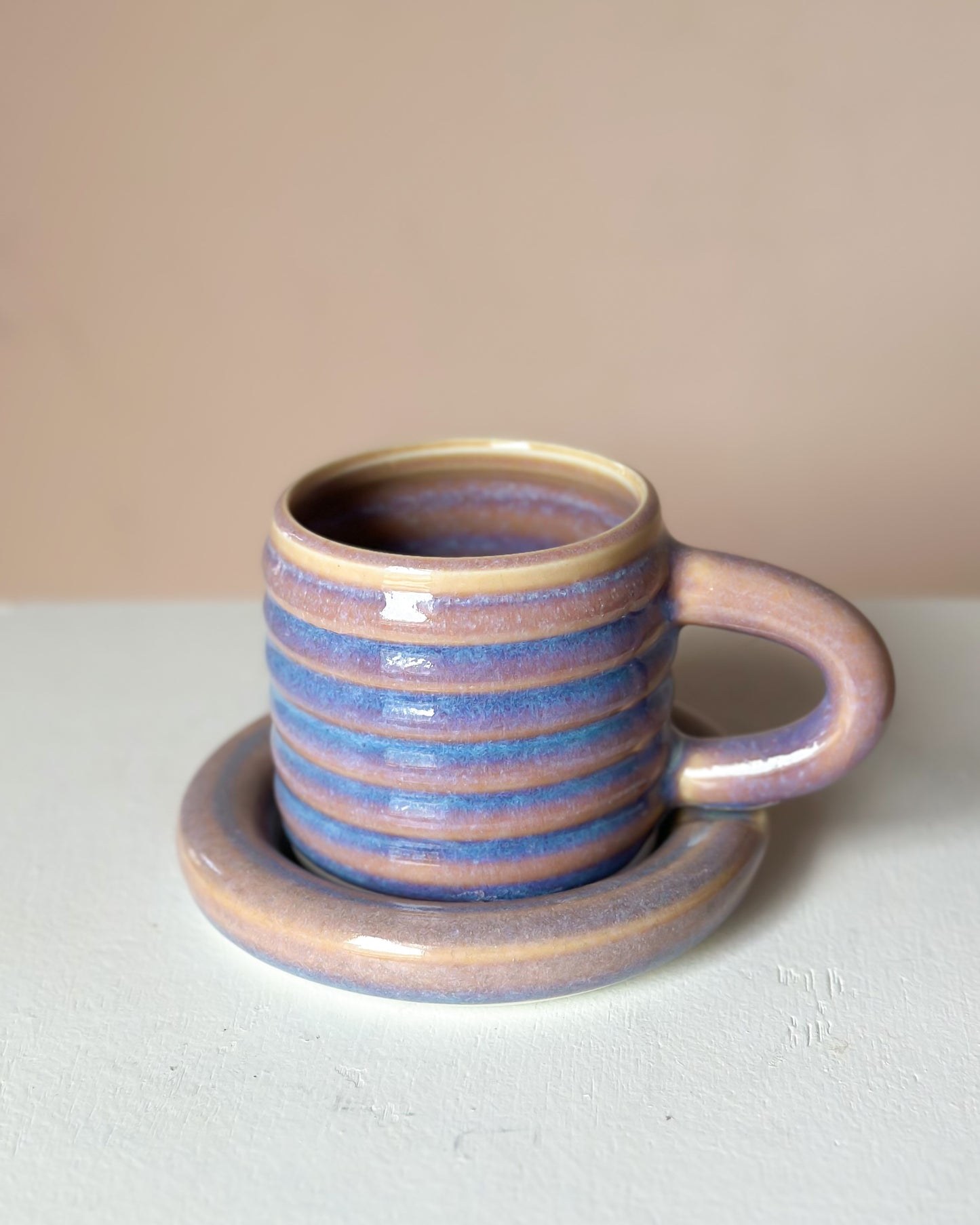 Sunset bubble mug & saucer (9)