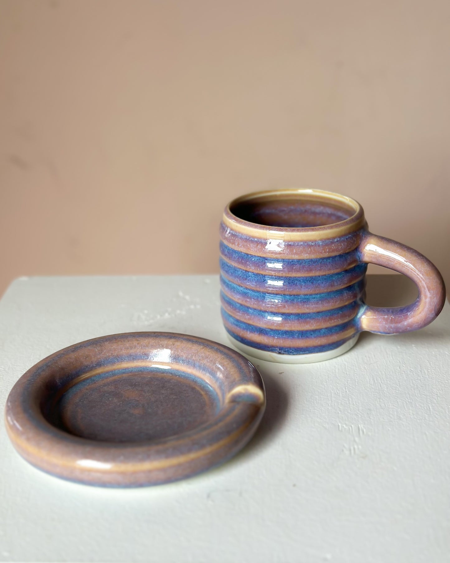 Sunset bubble mug & saucer (9)