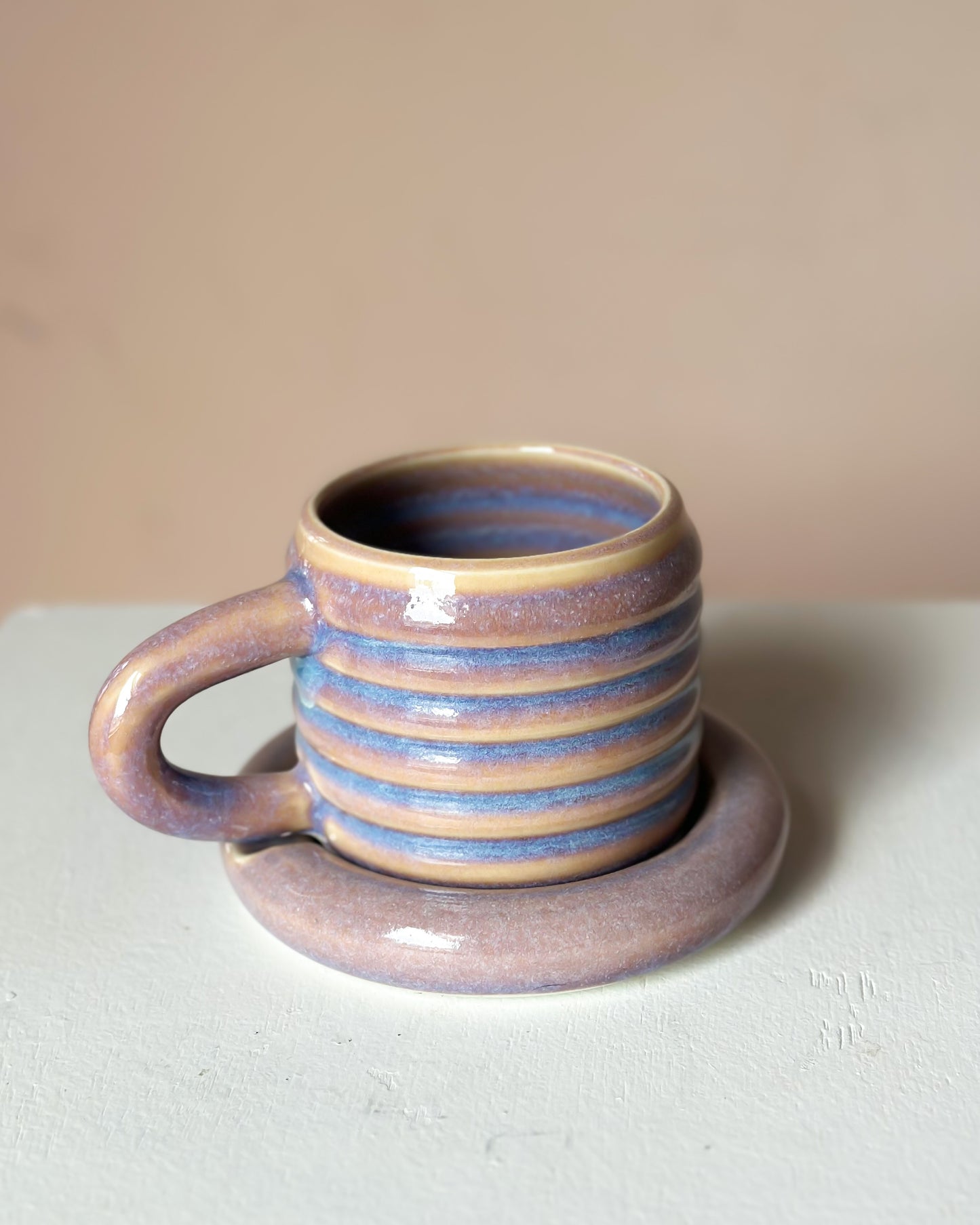 Sunset bubble mug & saucer (11)