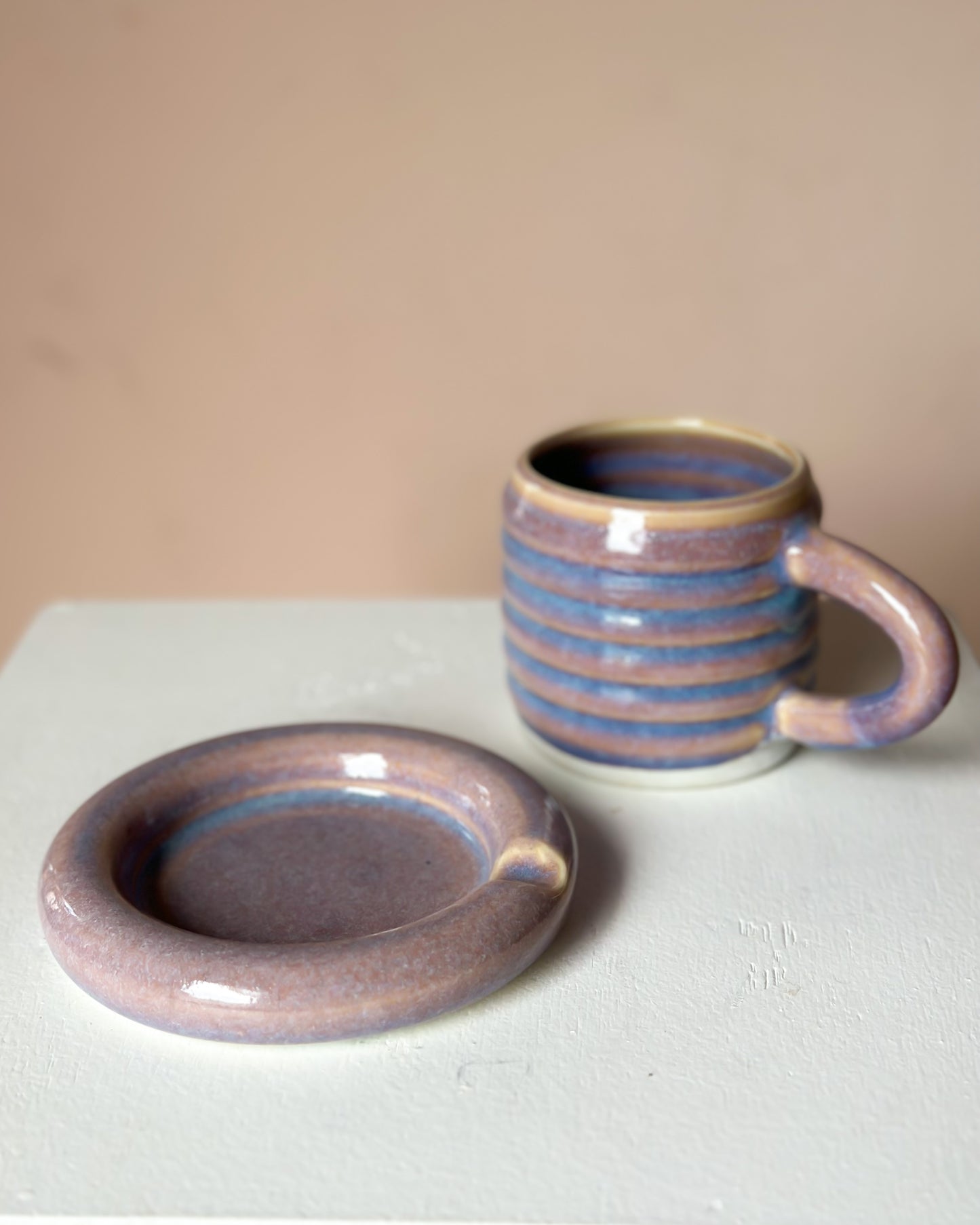 Sunset bubble mug & saucer (11)