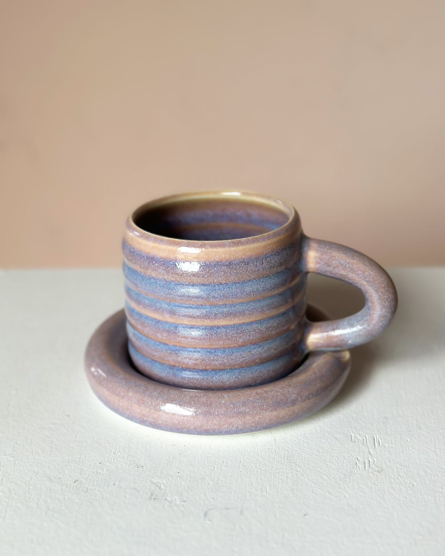 Sunset bubble mug & saucer (12)