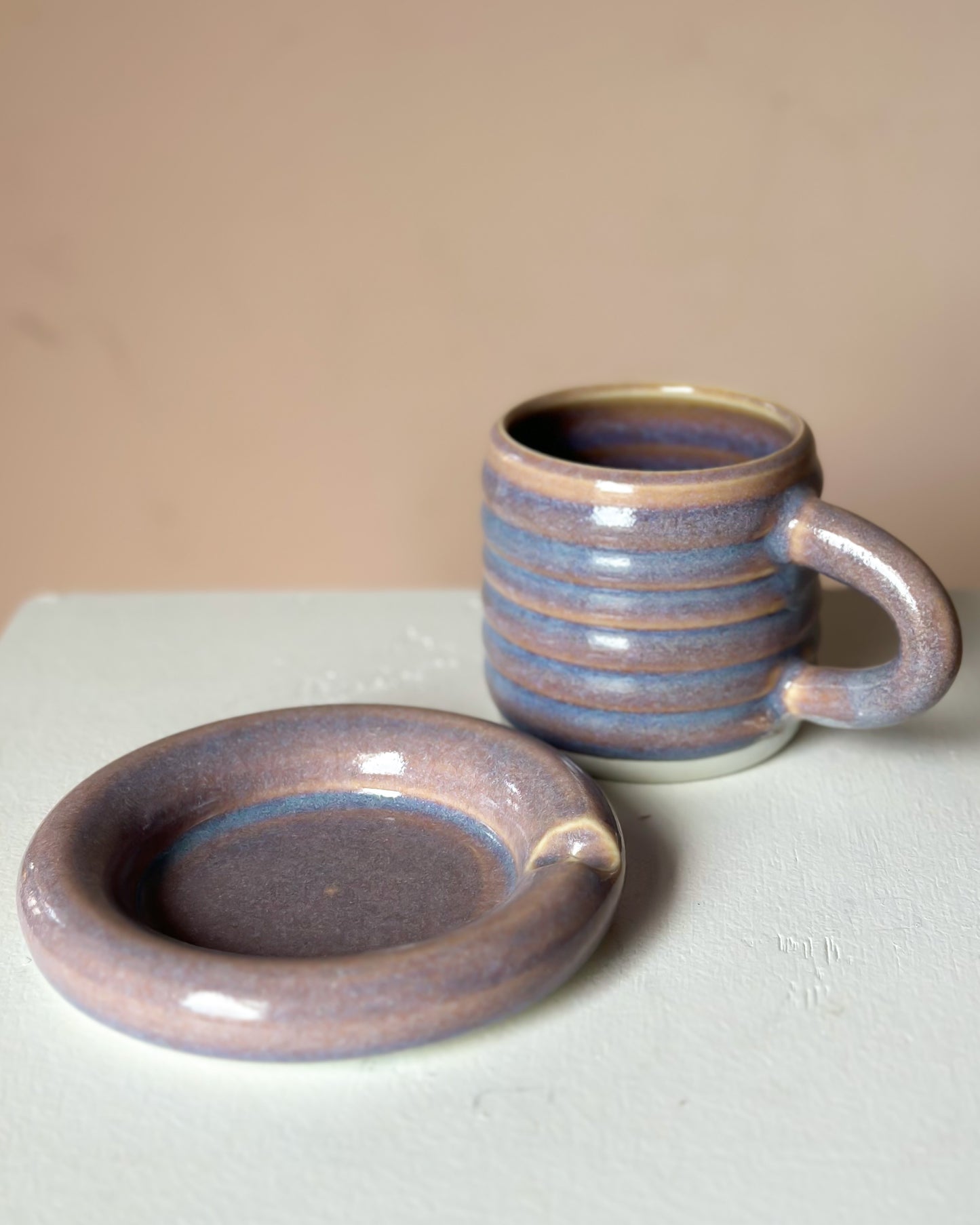 Sunset bubble mug & saucer (12)