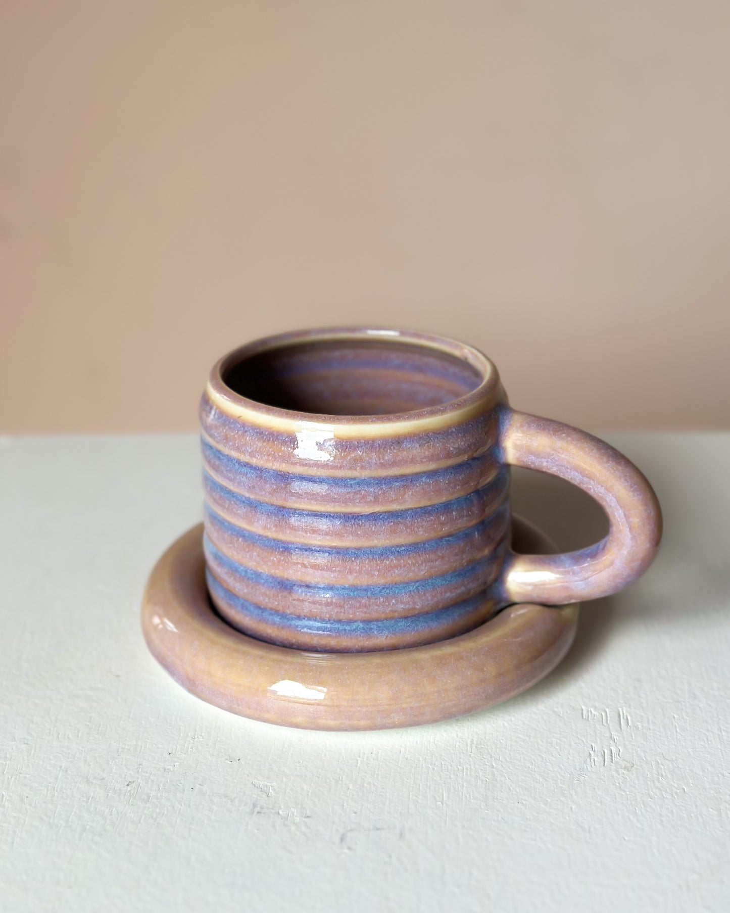 Sunset bubble mug & saucer (13)
