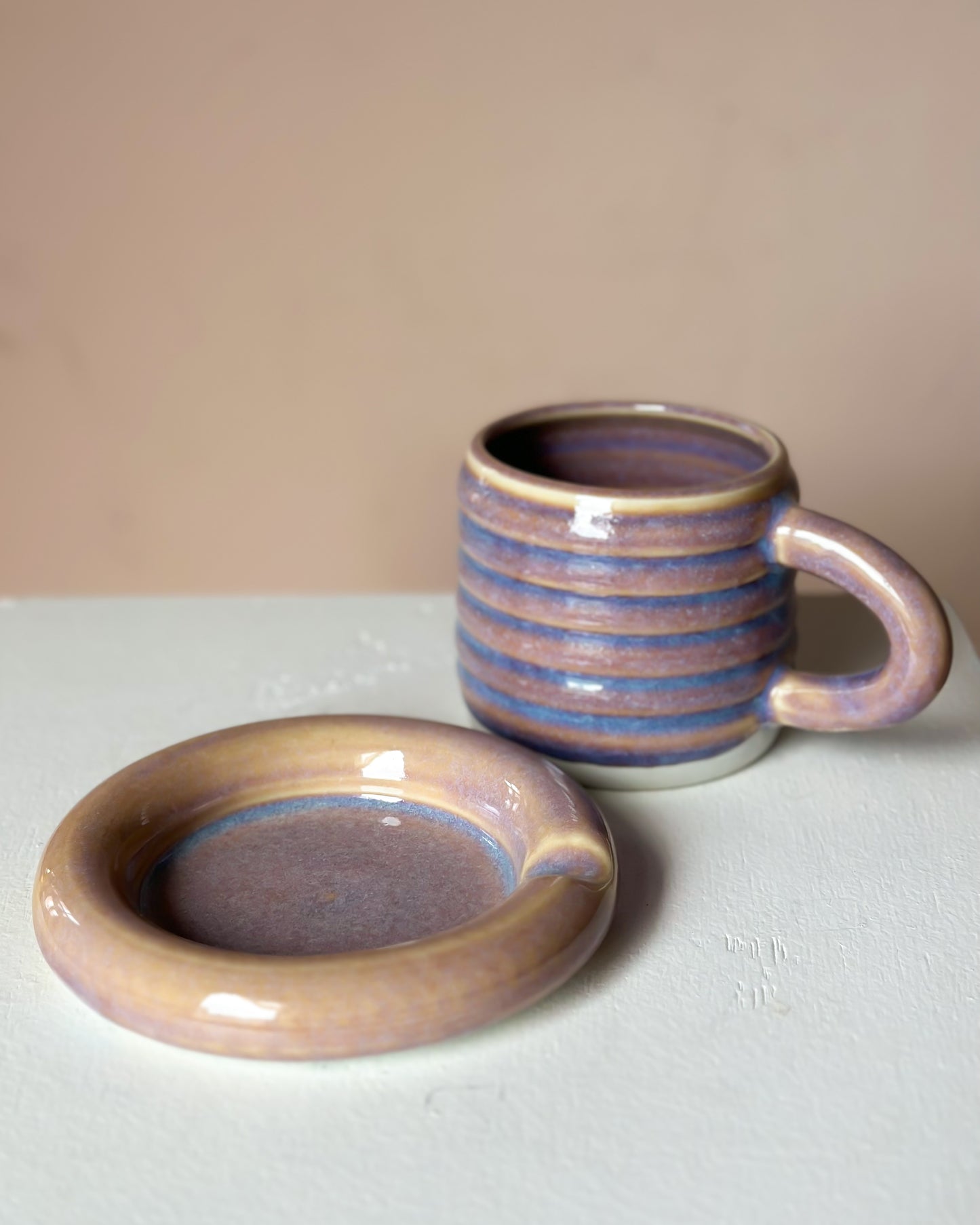 Sunset bubble mug & saucer (13)
