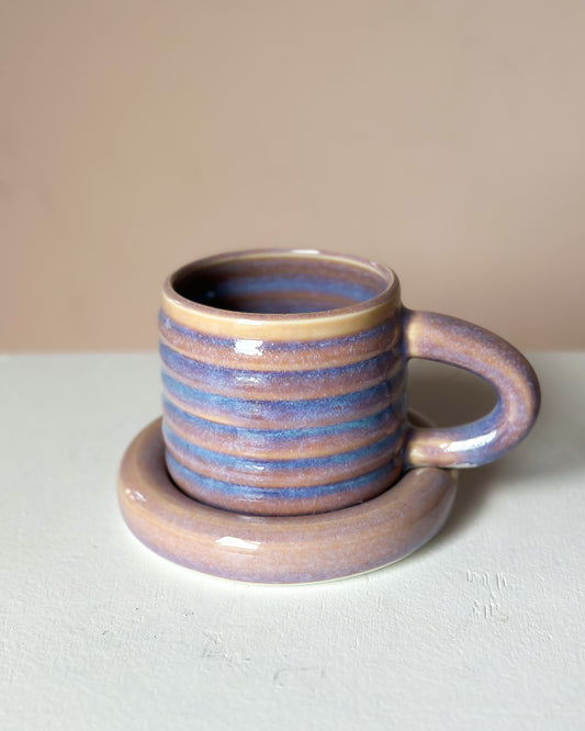 Sunset bubble mug & saucer (14)