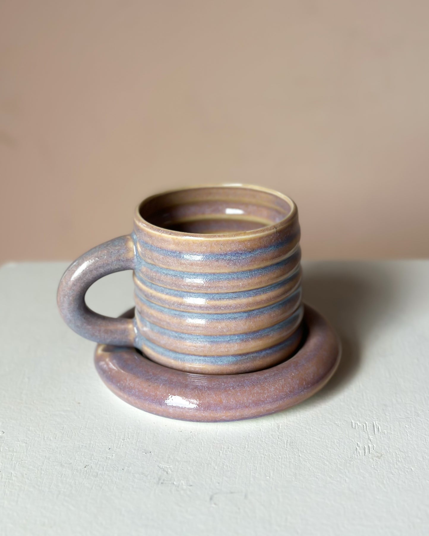 Sunset bubble mug & saucer (15)
