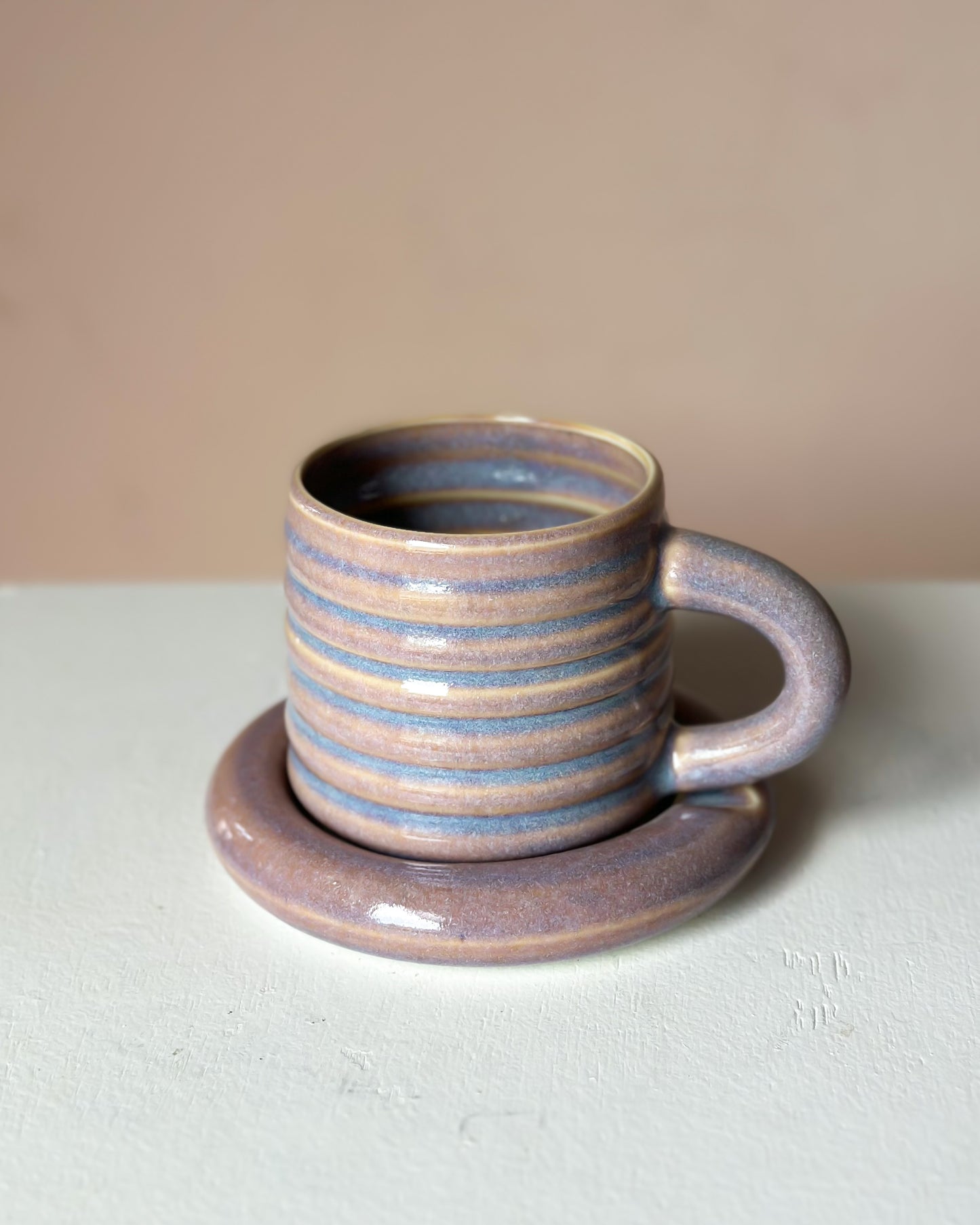 Sunset bubble mug & saucer (15)