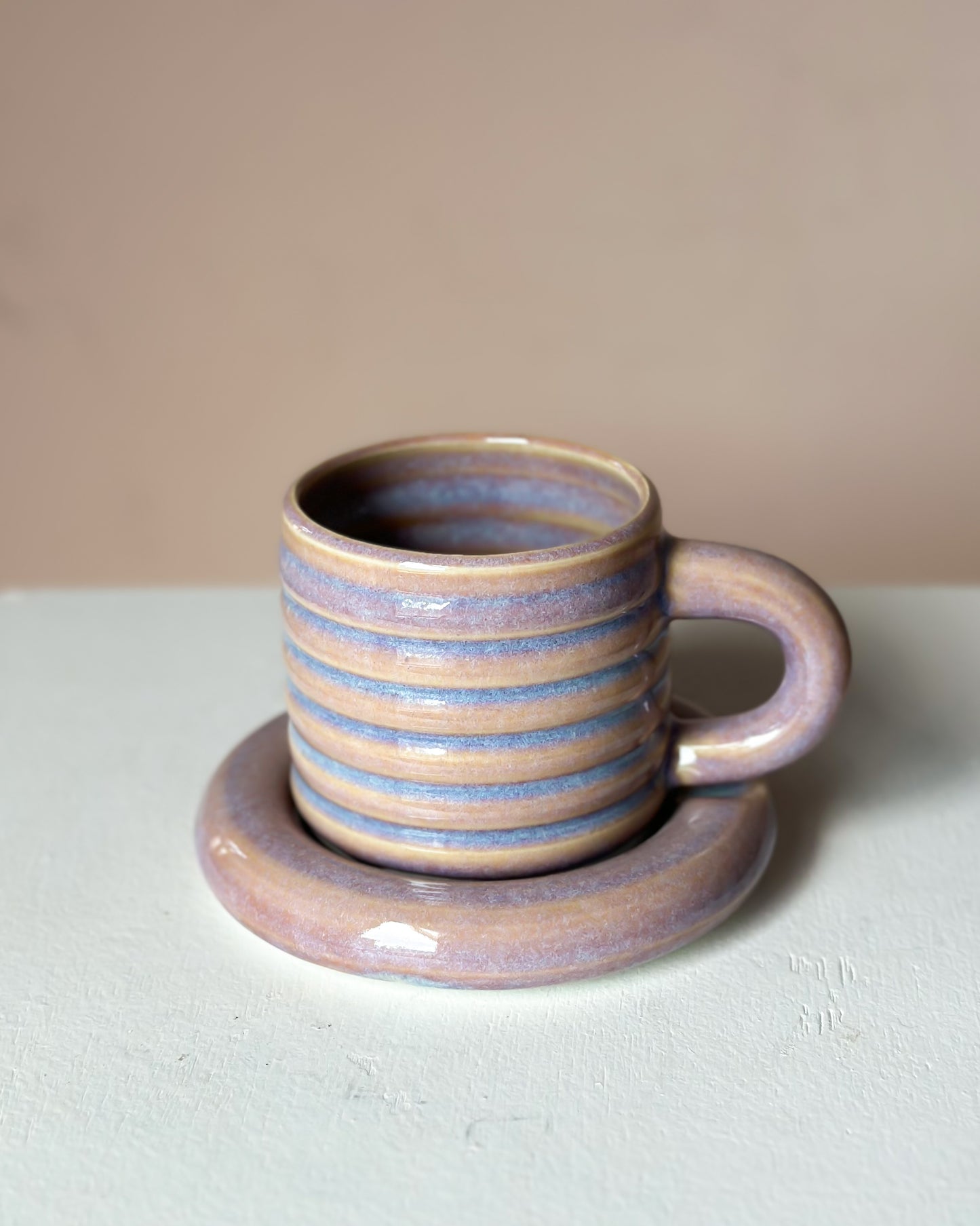 Sunset bubble mug & saucer (16)