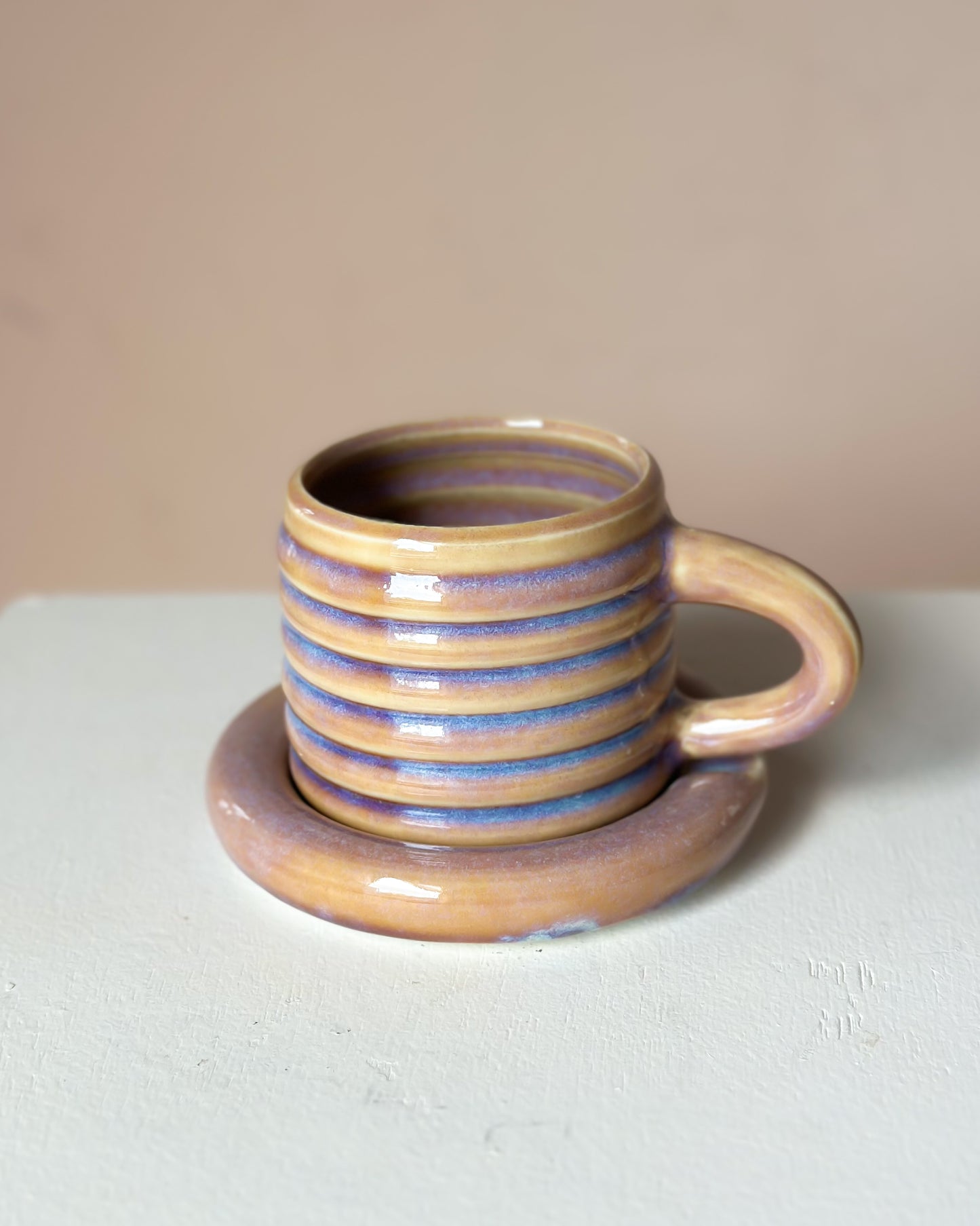 Sunset bubble mug & saucer (19)