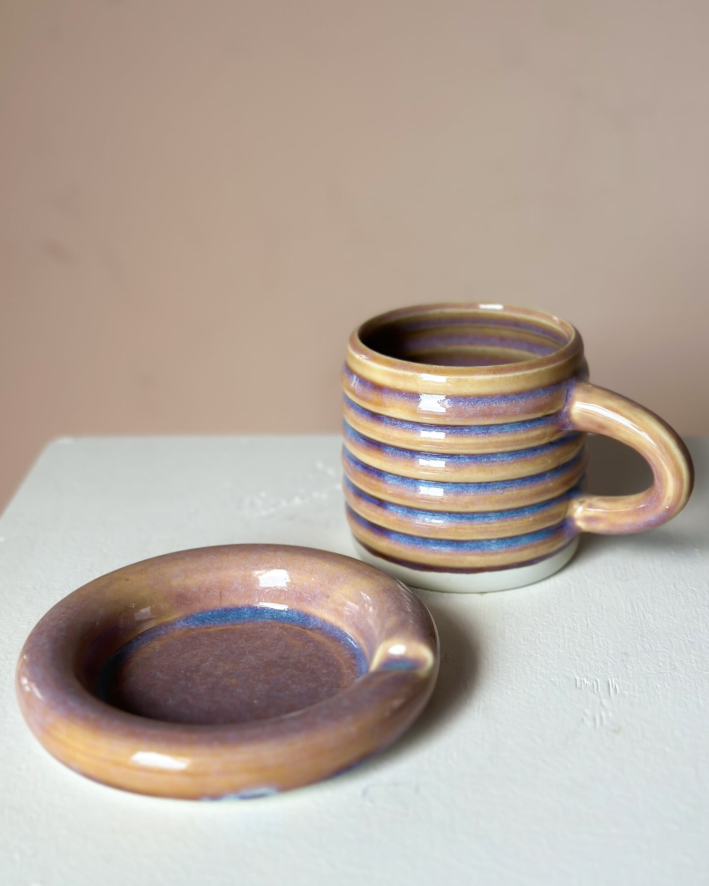 Sunset bubble mug & saucer (19)
