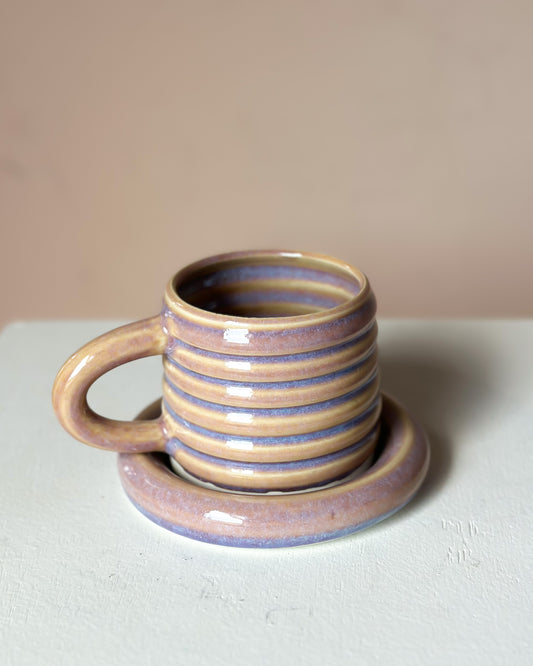 Sunset bubble mug & saucer (20)