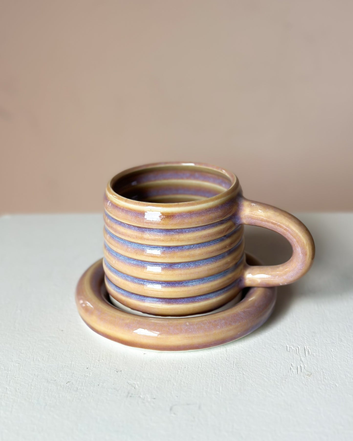 Sunset bubble mug & saucer (20)