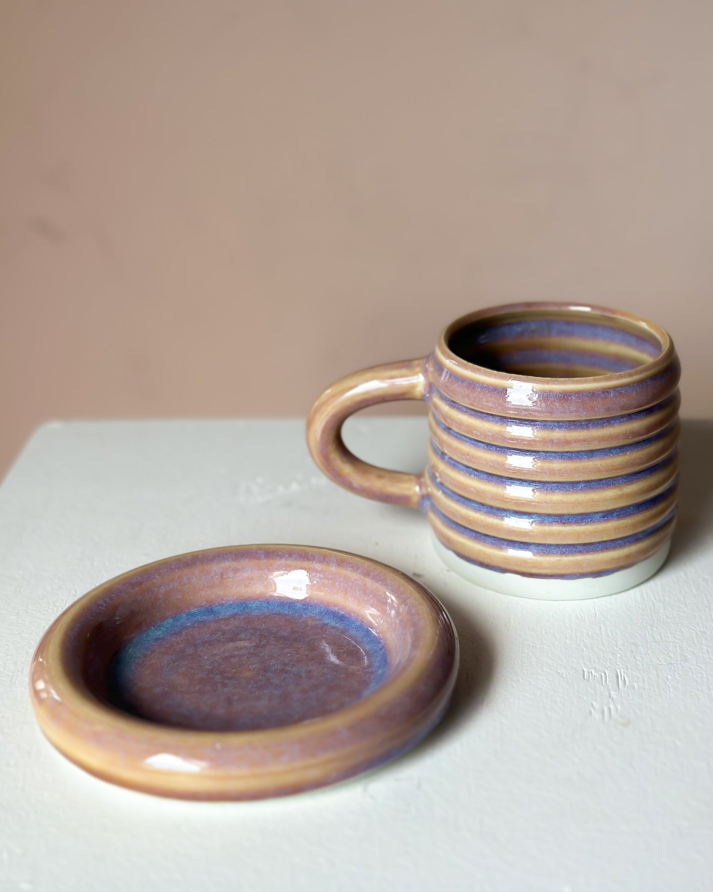 Sunset bubble mug & saucer (20)