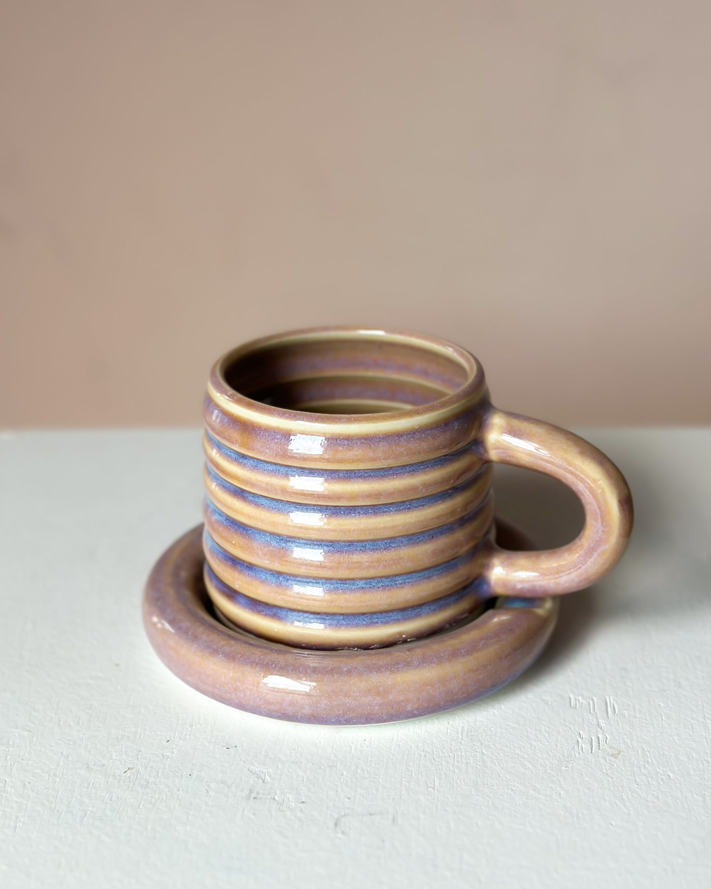 Sunset bubble mug & saucer (21)