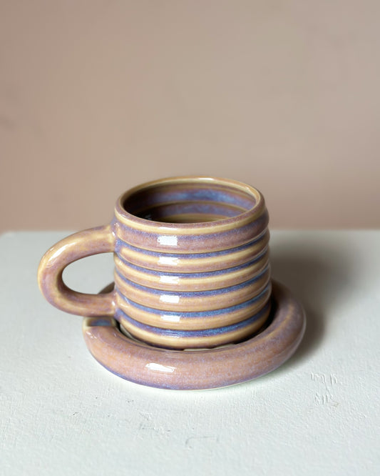 Sunset bubble mug & saucer (21)
