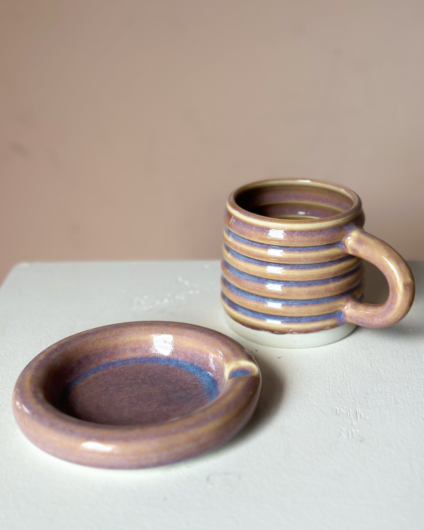 Sunset bubble mug & saucer (21)