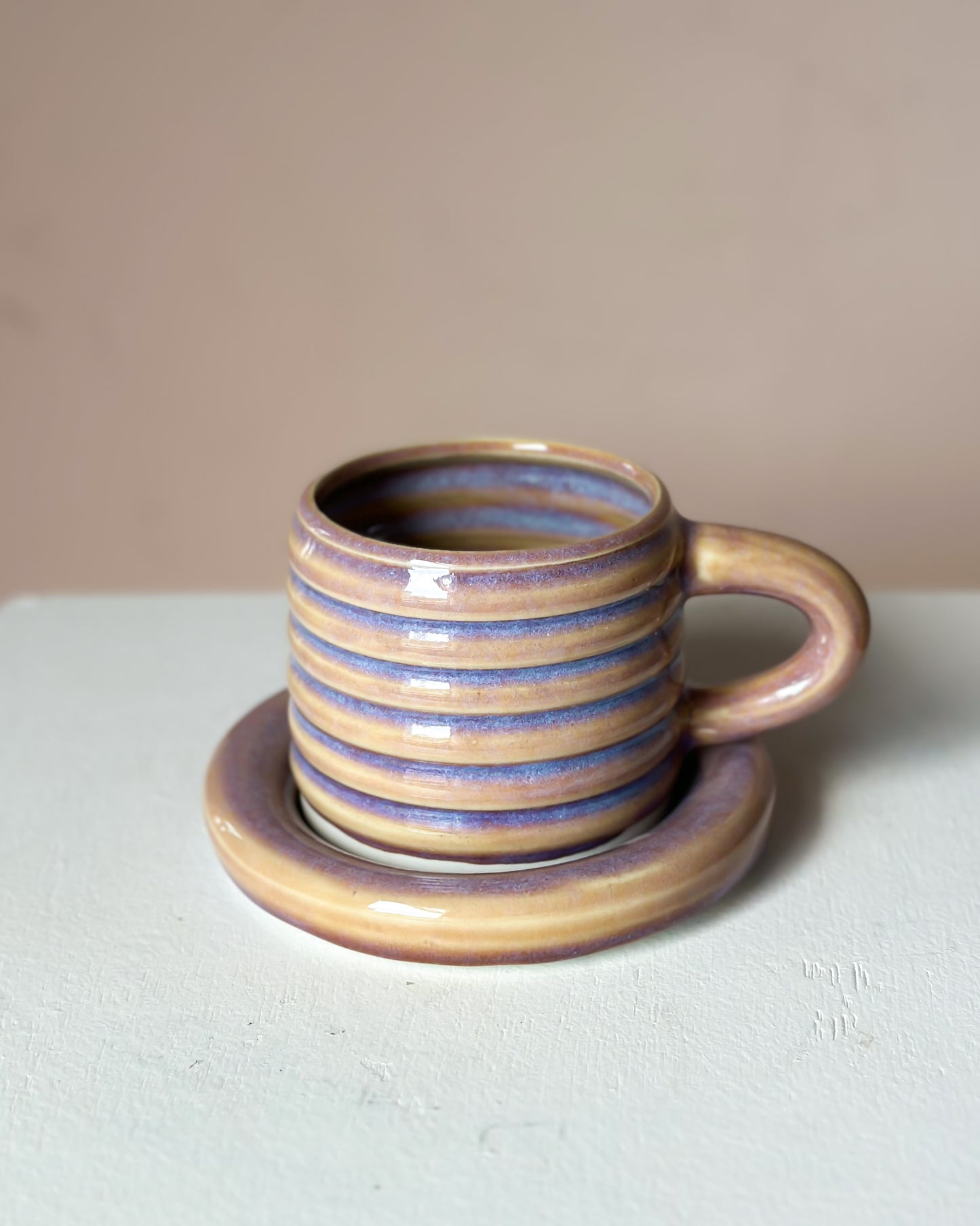 Sunset bubble mug & saucer (22)
