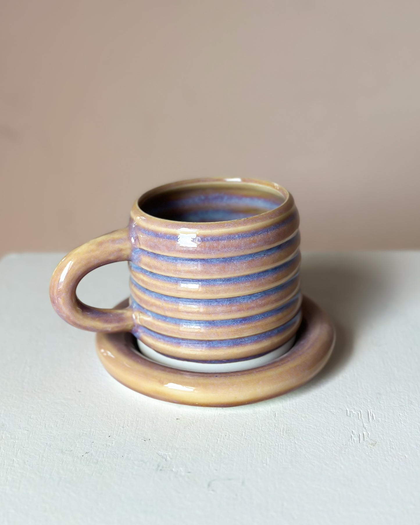 Sunset bubble mug & saucer (26)