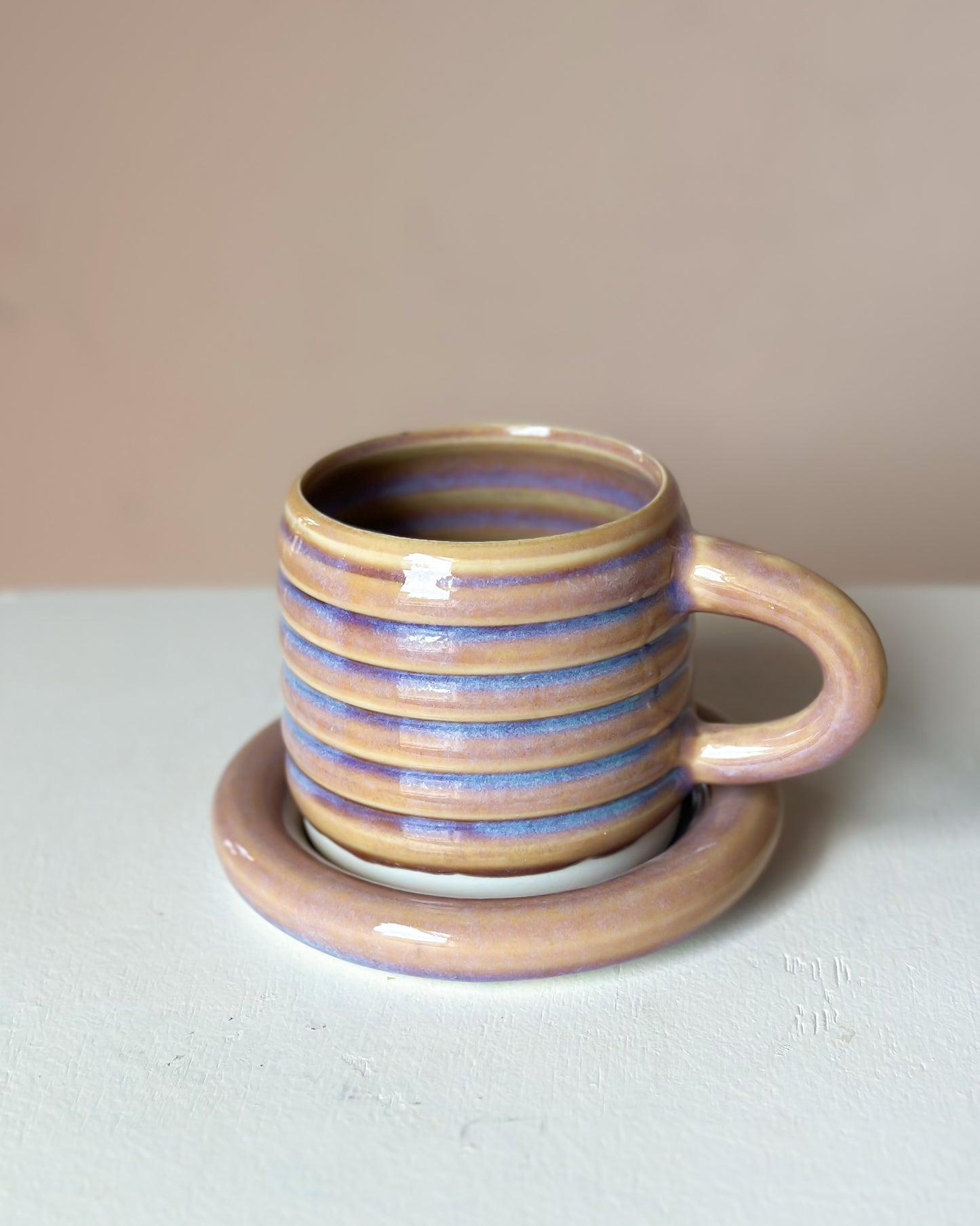 Sunset bubble mug & saucer (26)