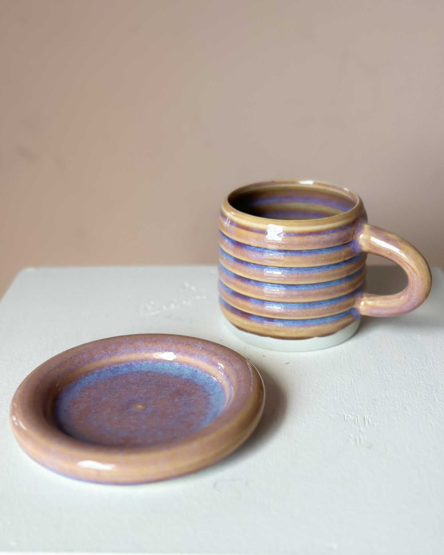 Sunset bubble mug & saucer (26)