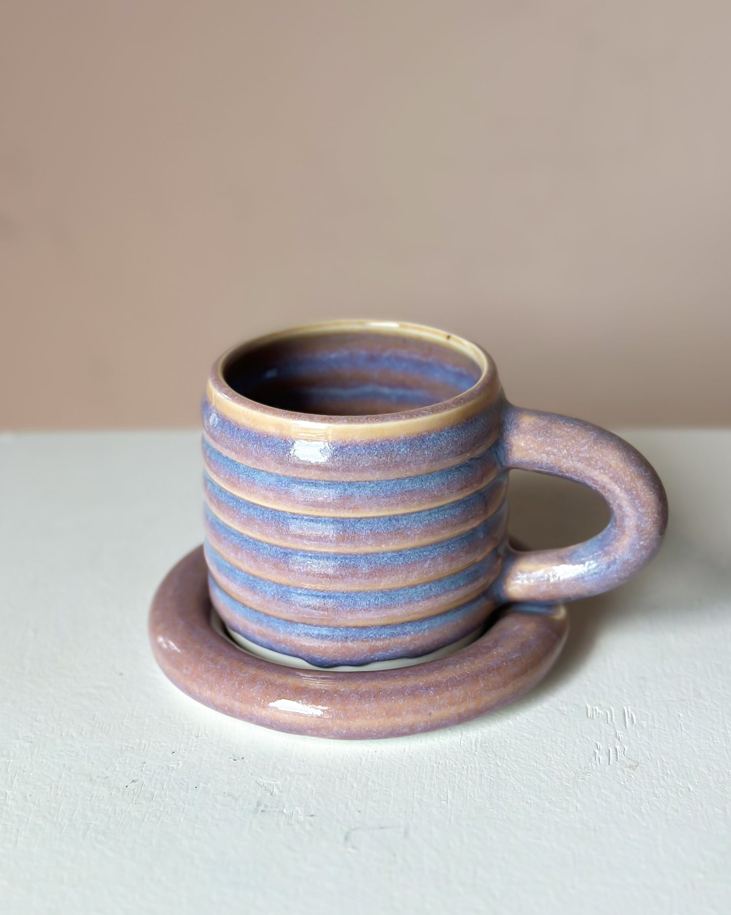 Sunset bubble mug & saucer (27)