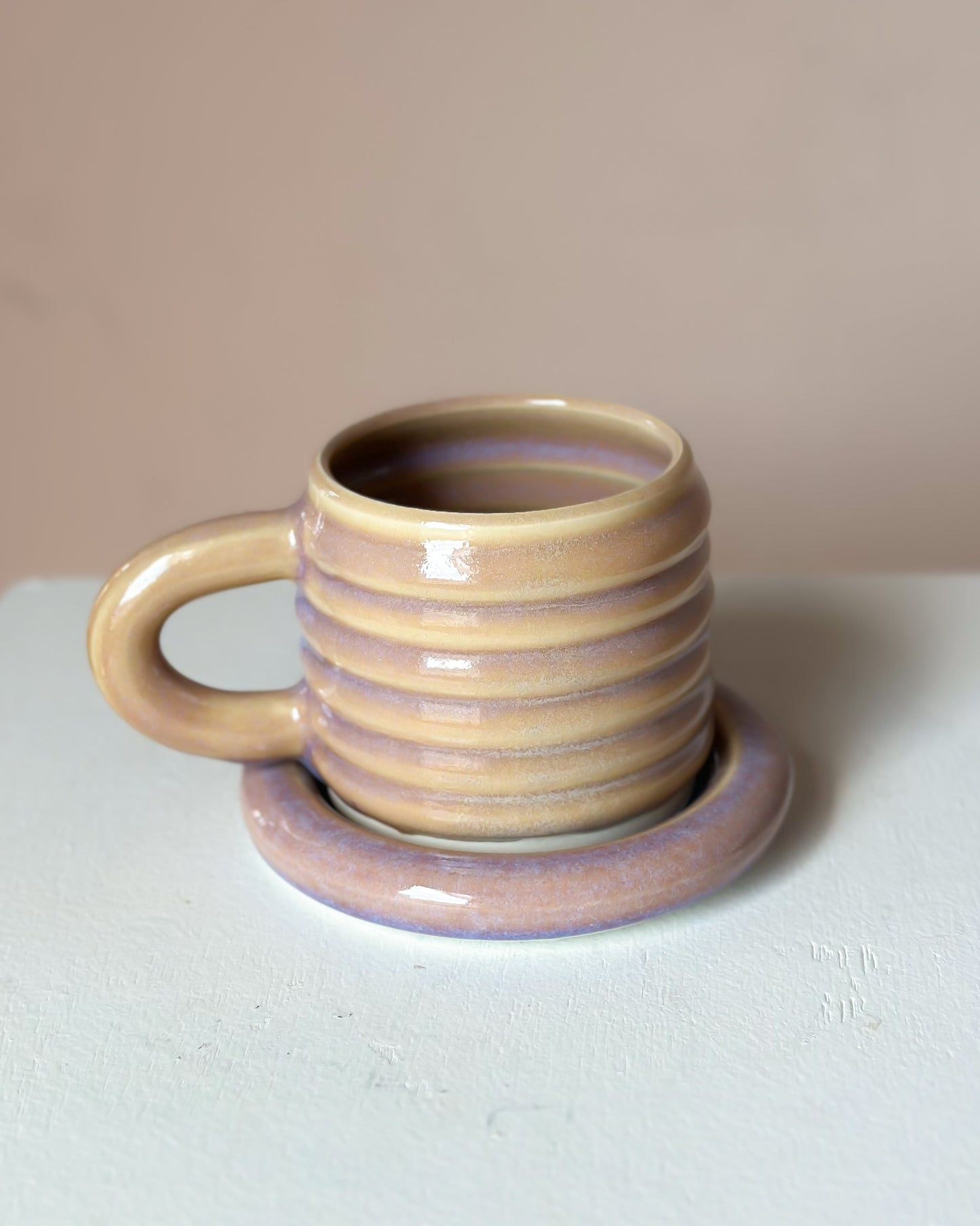 Sunset bubble mug & saucer (28)