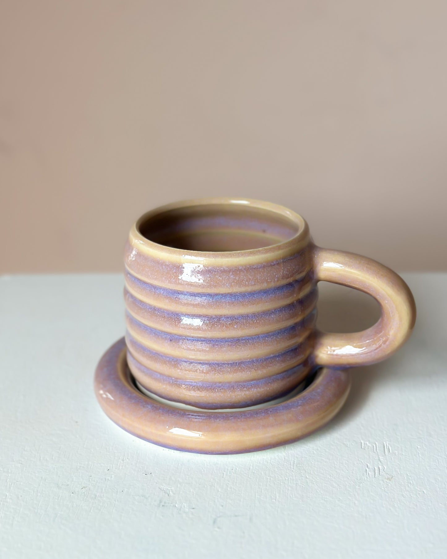 Sunset bubble mug & saucer (28)