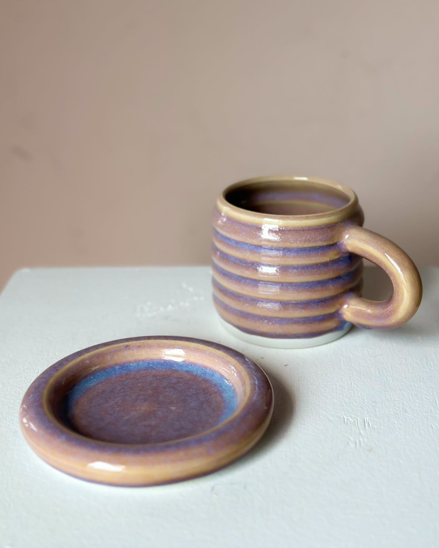 Sunset bubble mug & saucer (28)