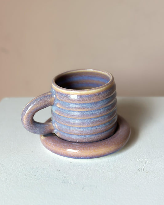 Sunset bubble mug & saucer (31)