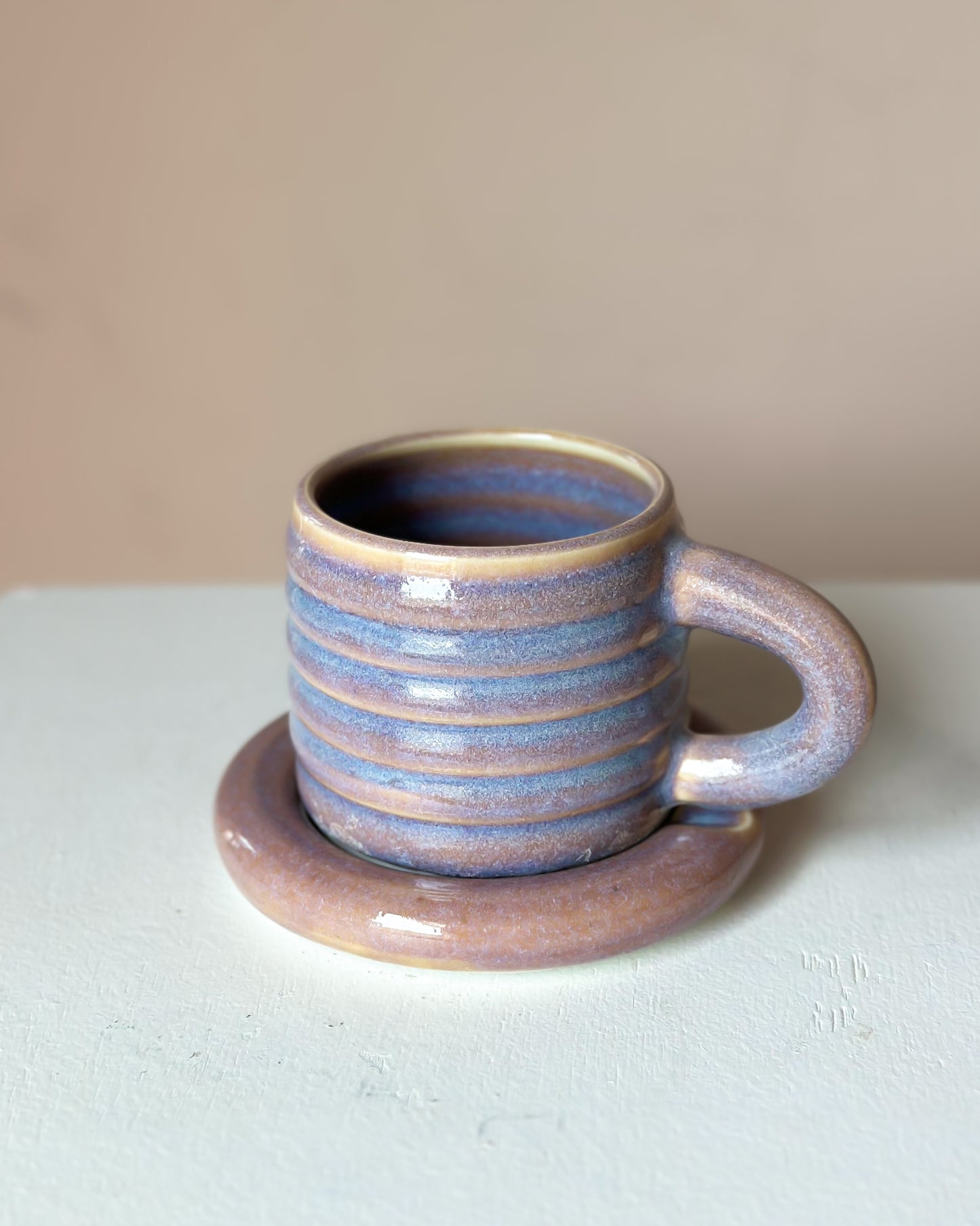 Sunset bubble mug & saucer (31)