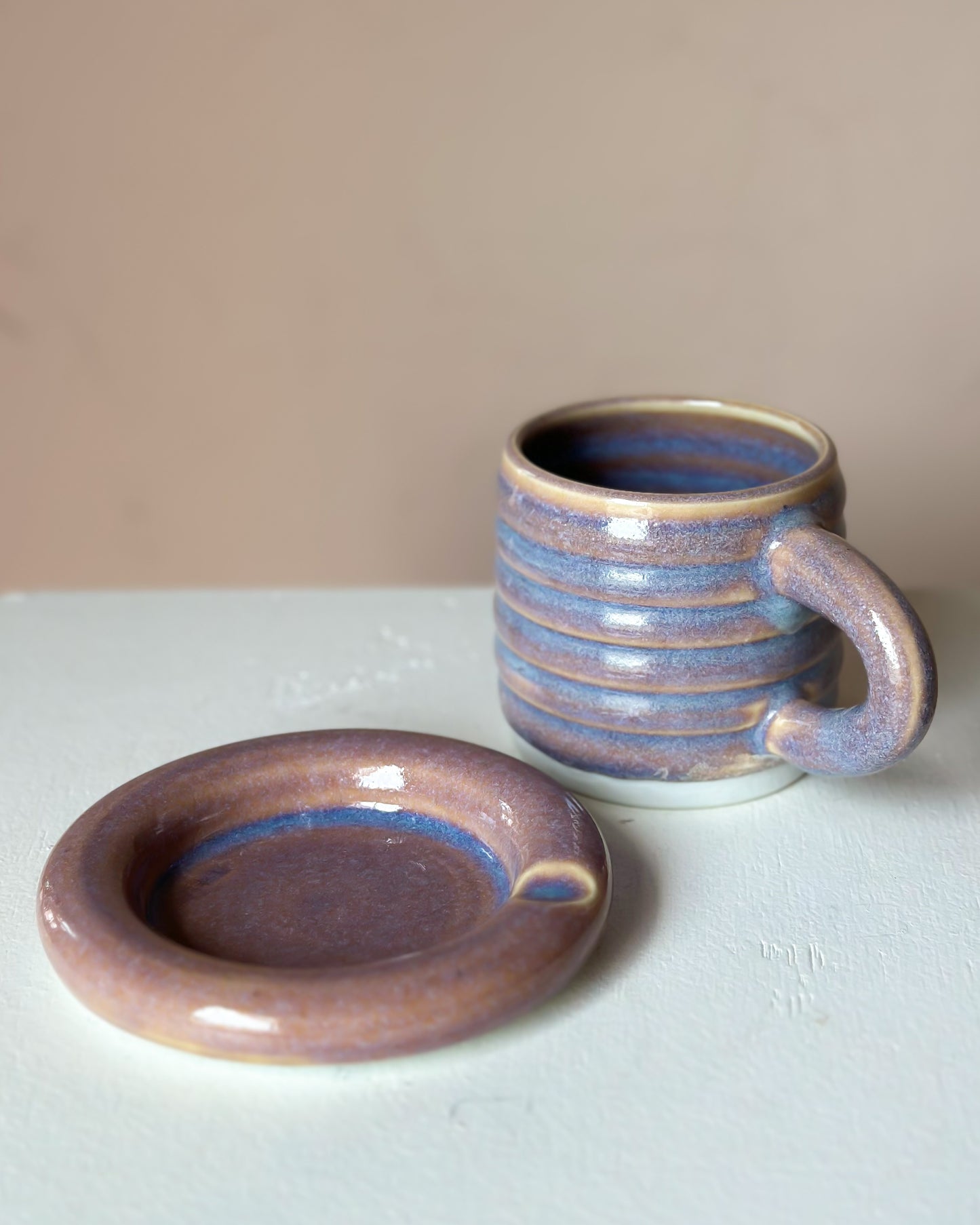 Sunset bubble mug & saucer (31)