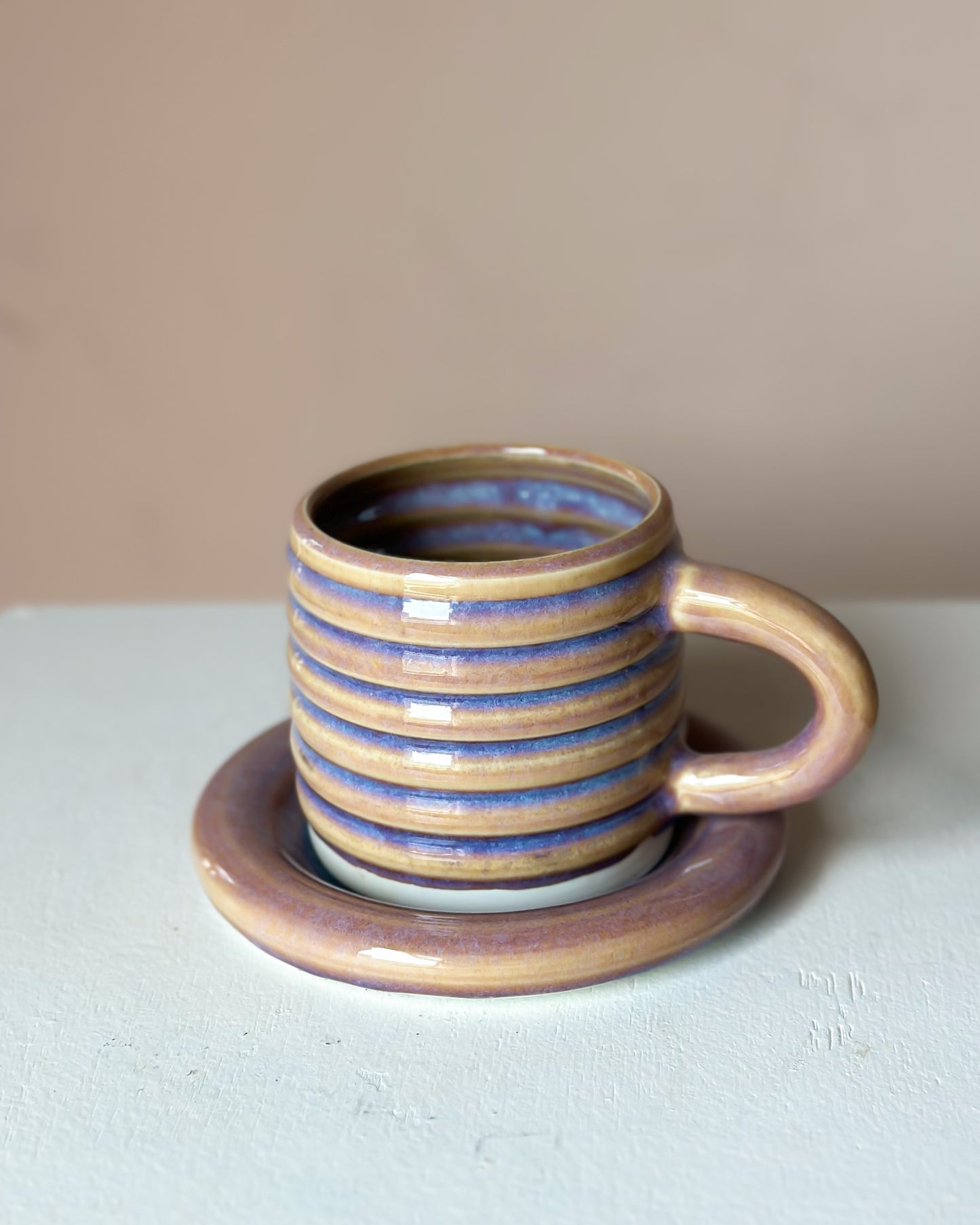 Sunset bubble mug & saucer (32)