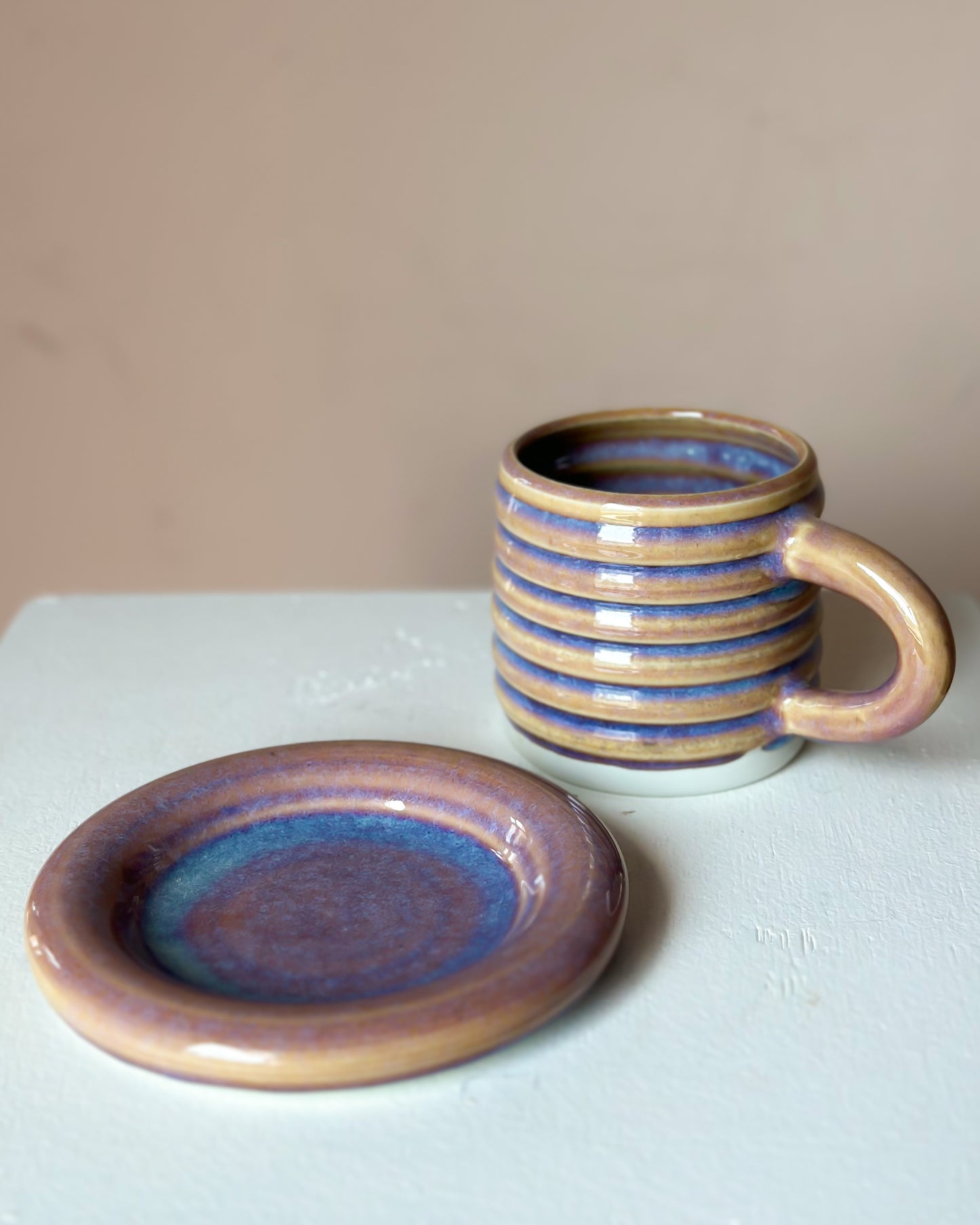 Sunset bubble mug & saucer (32)
