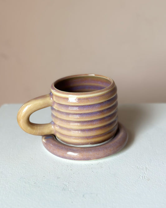 Sunset bubble mug & saucer (33)