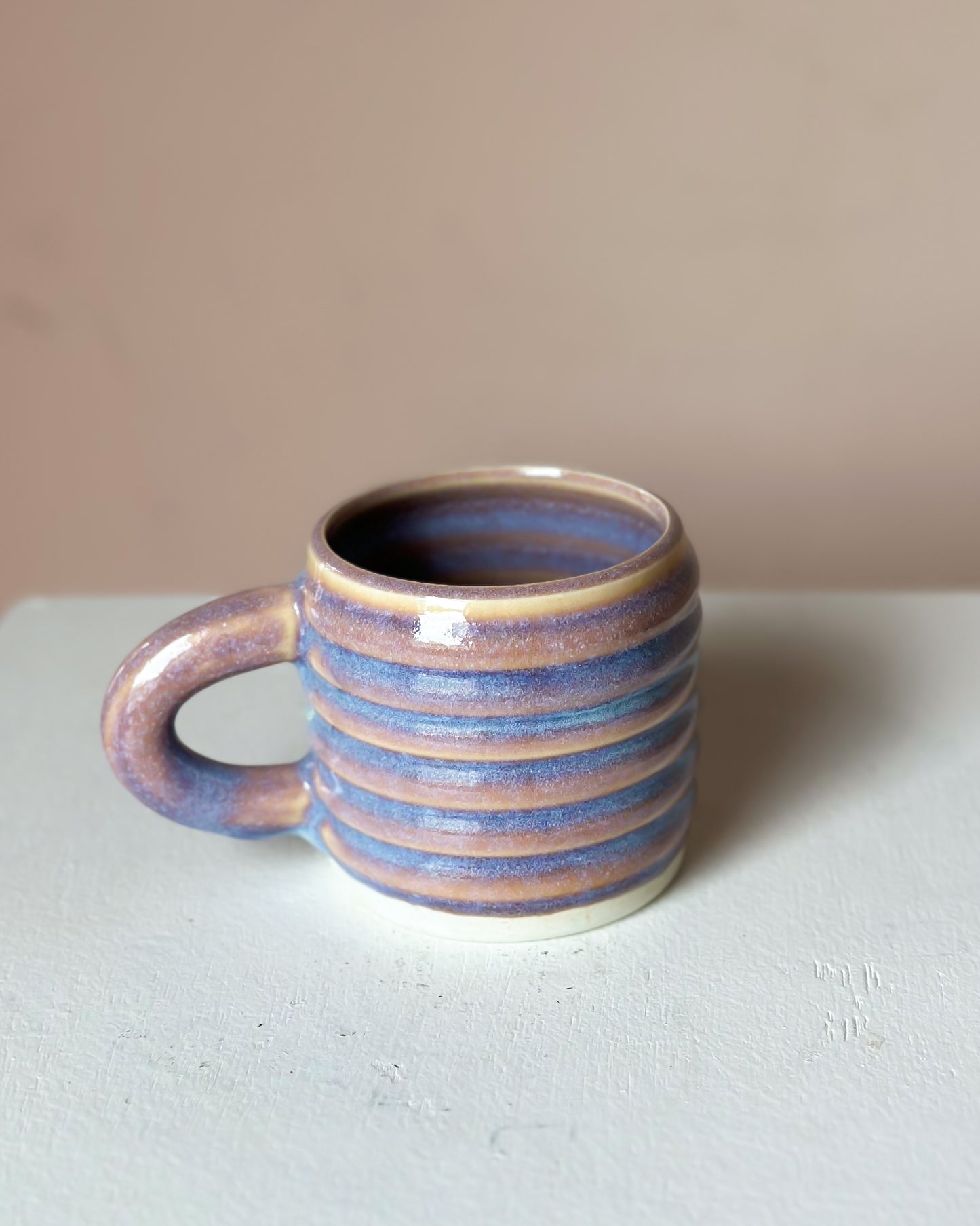 Sunset bubble mug & saucer (35)