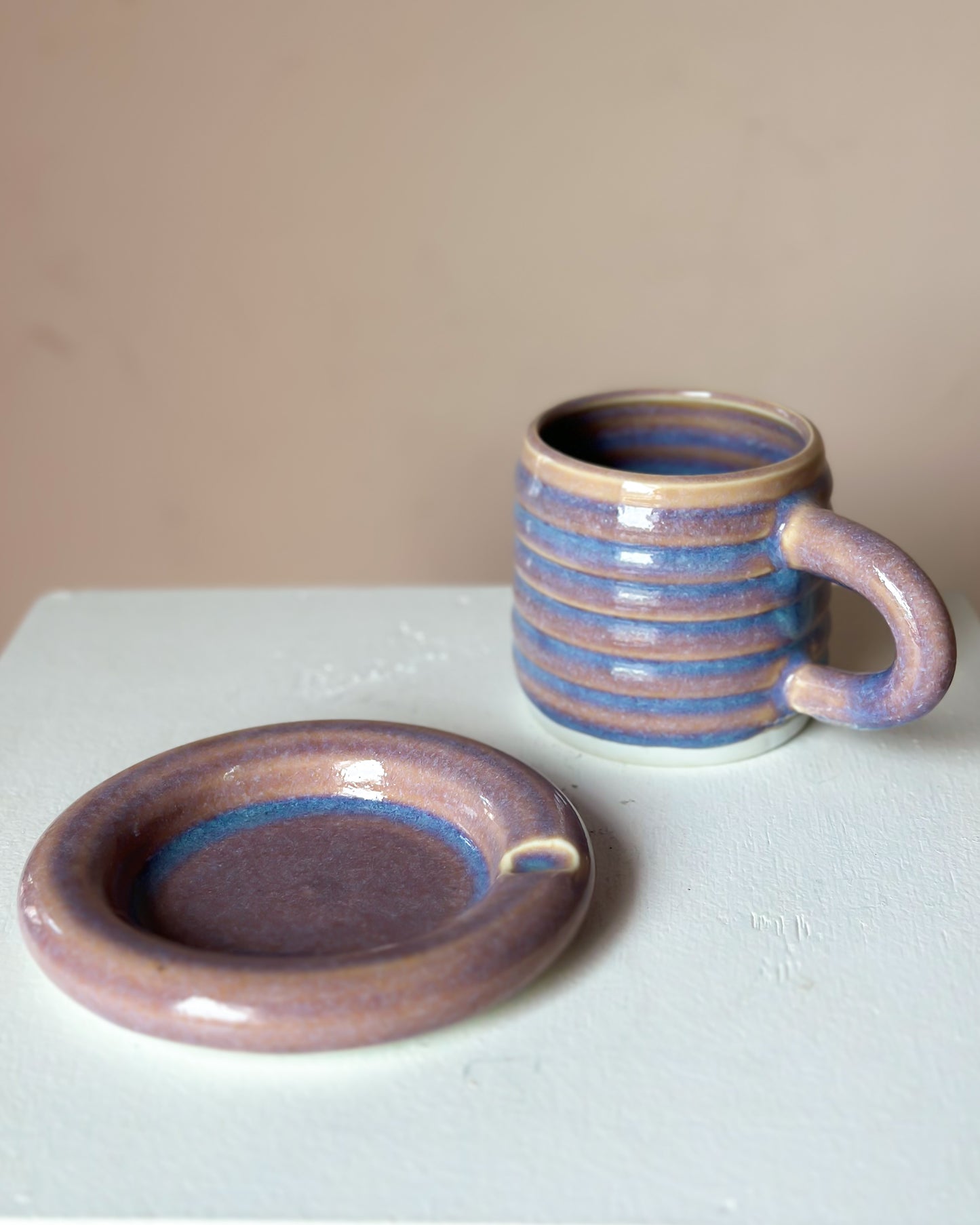 Sunset bubble mug & saucer (36)