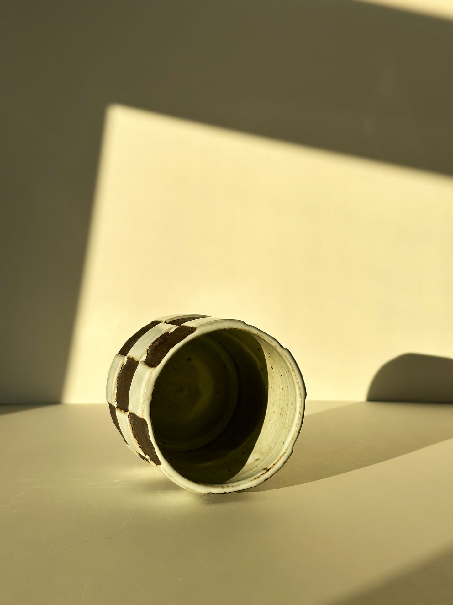 Chocolate Checkered Tumbler #1