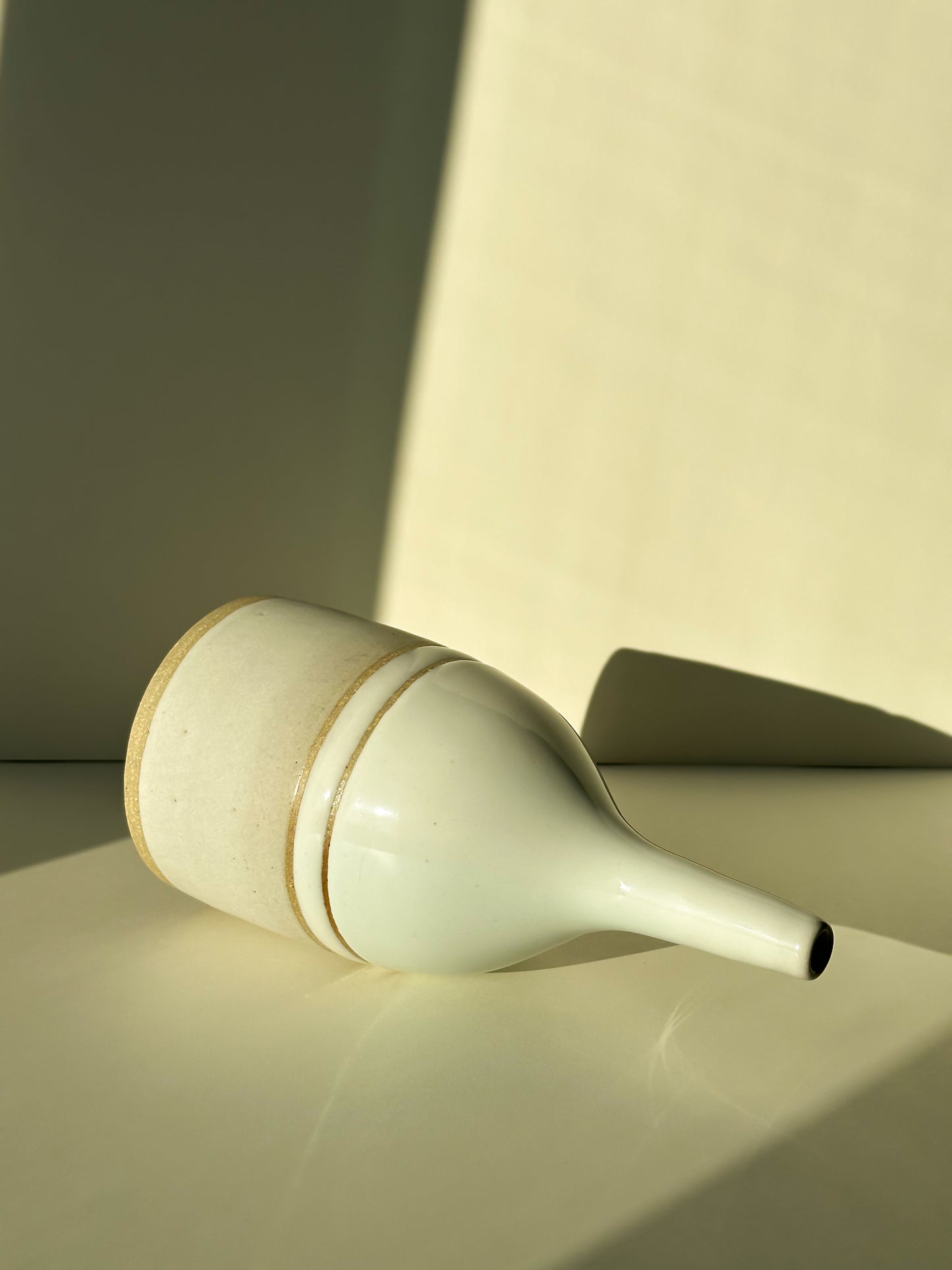 Cloudy Sand Bottleneck Vase