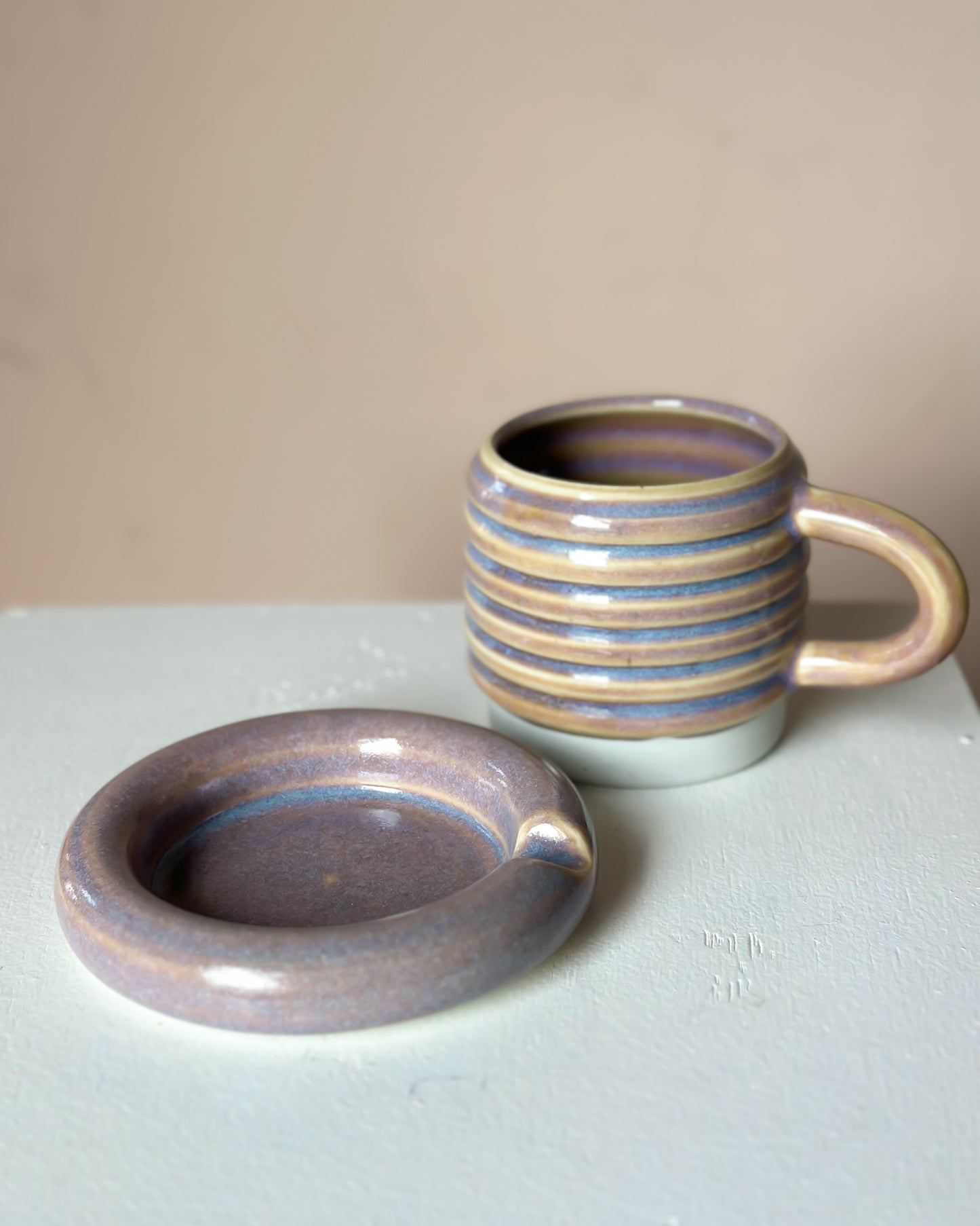 Sunset bubble mug & saucer (4)