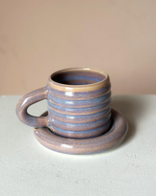 Sunset bubble mug & saucer (12)