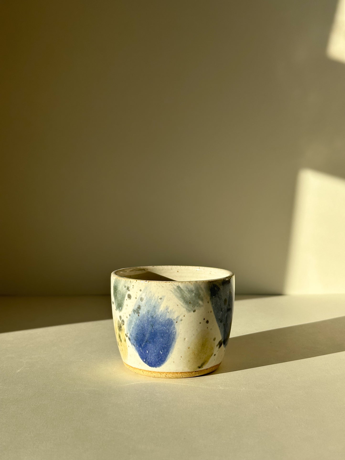 Blue Splatter Cup Set